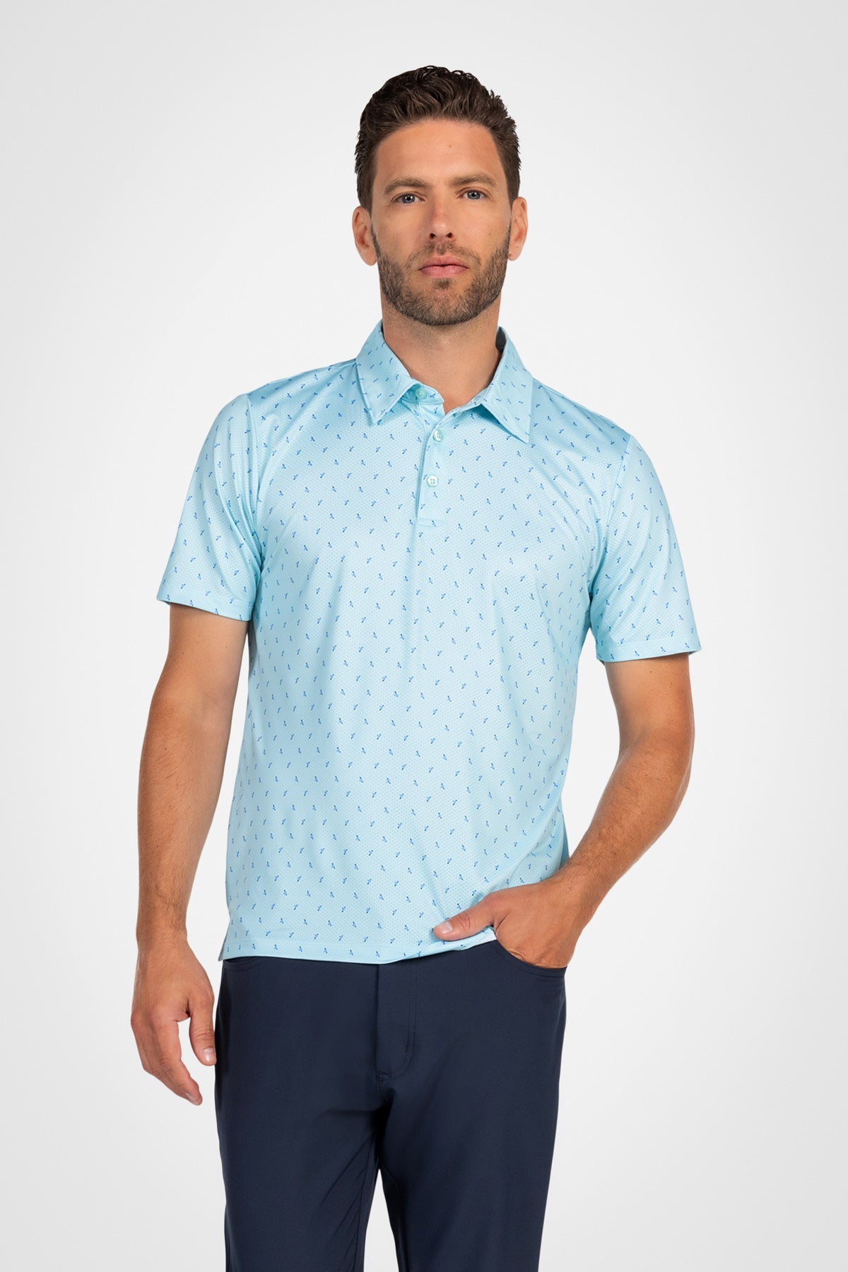 Kyodan Mens Birdseye Mesh Polo