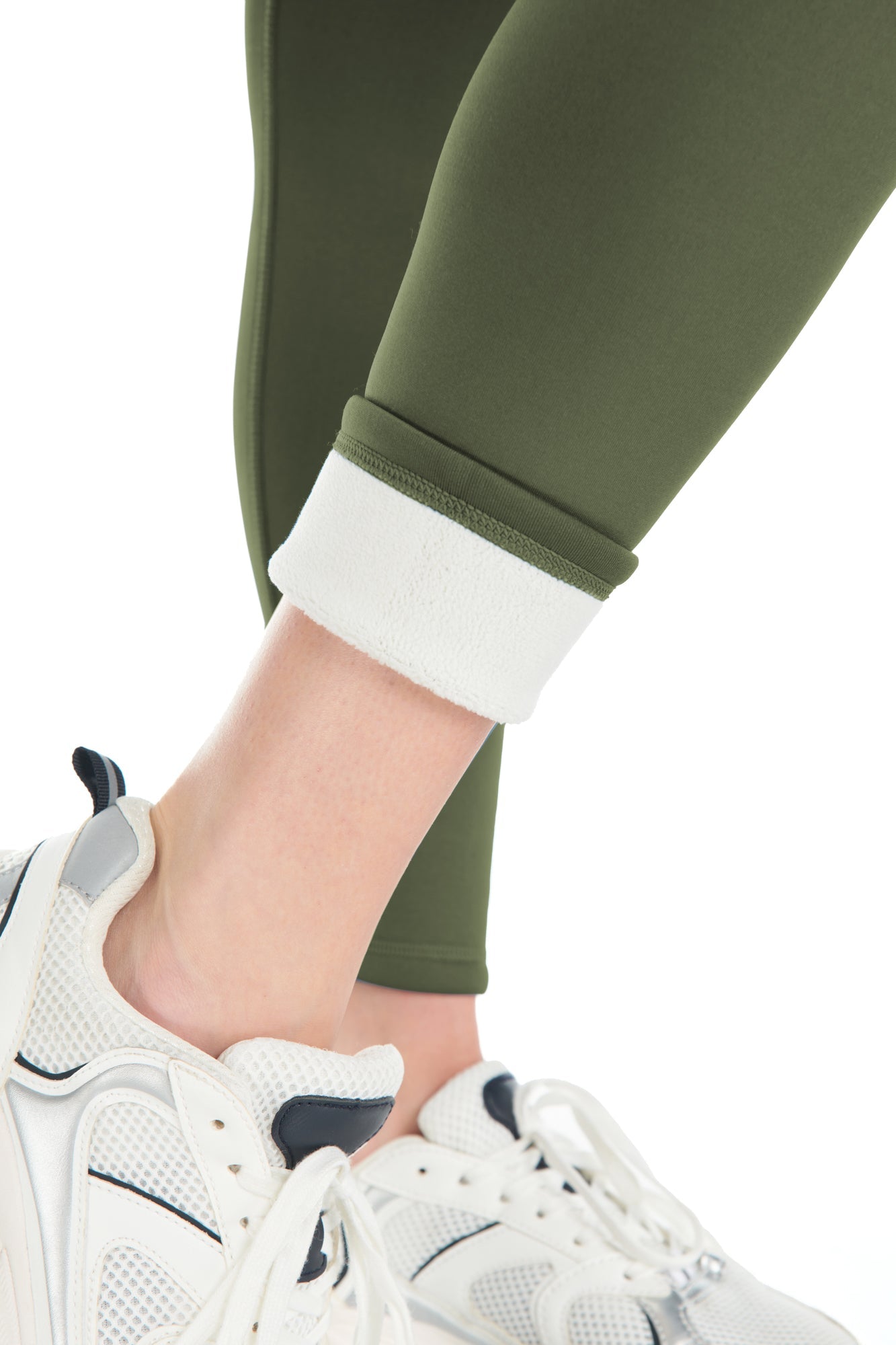 Sleek Sherpa Fleece-Lined High-Waist Legging