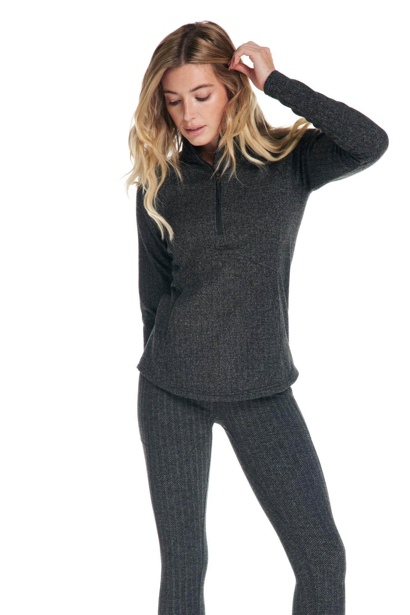 Run Herringbone Jacquard Warm Legging