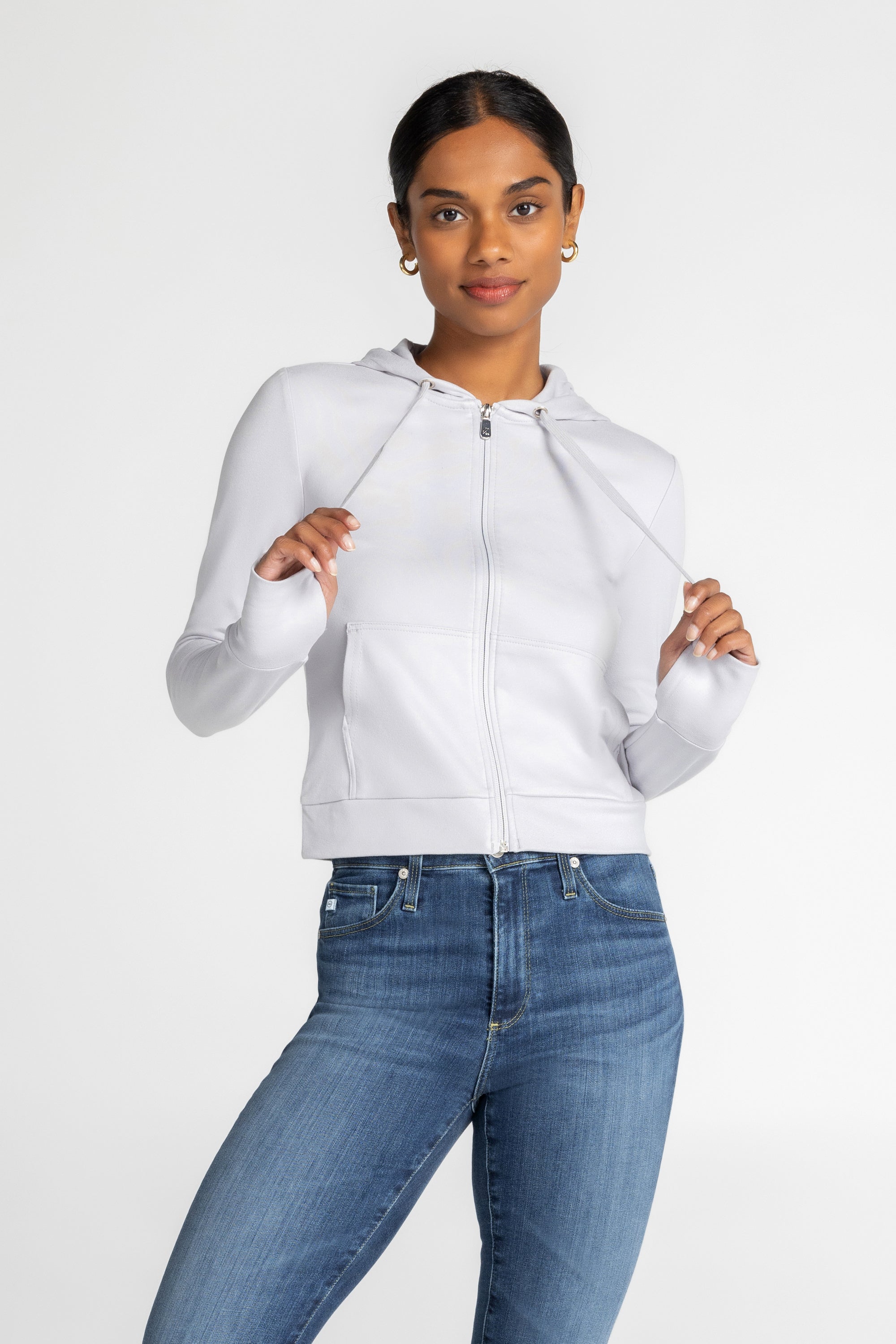 Sweat à capuche en molleton côtelé après-ski