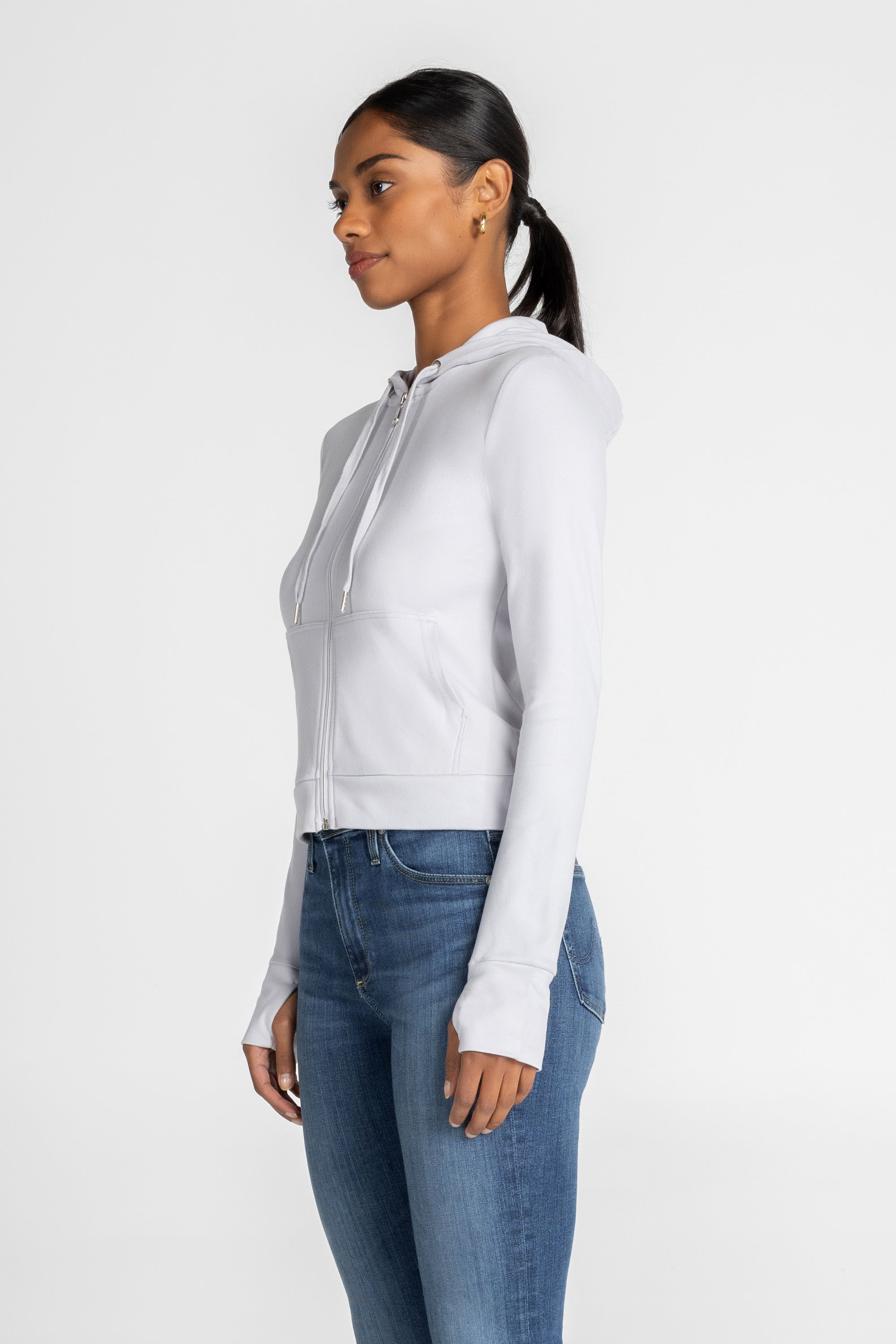 Sweat à capuche en molleton côtelé après-ski