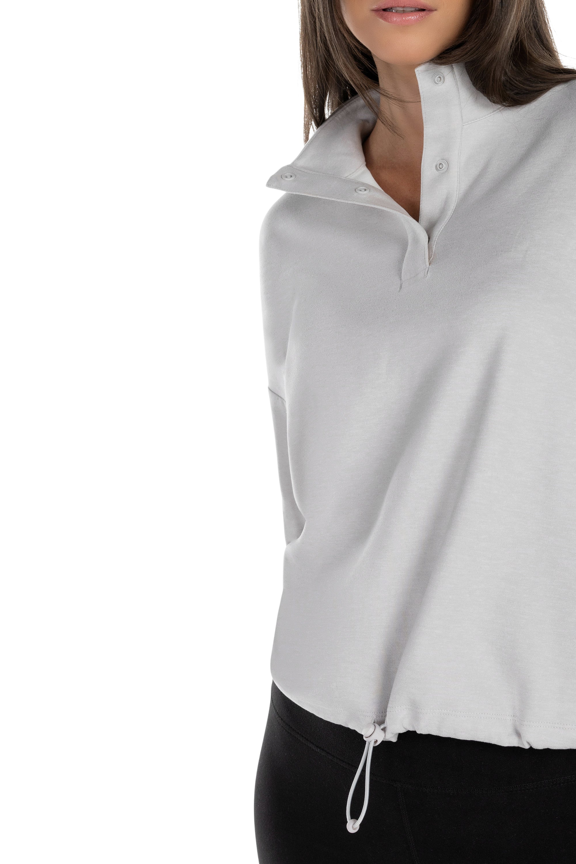 Haut polaire à col montant