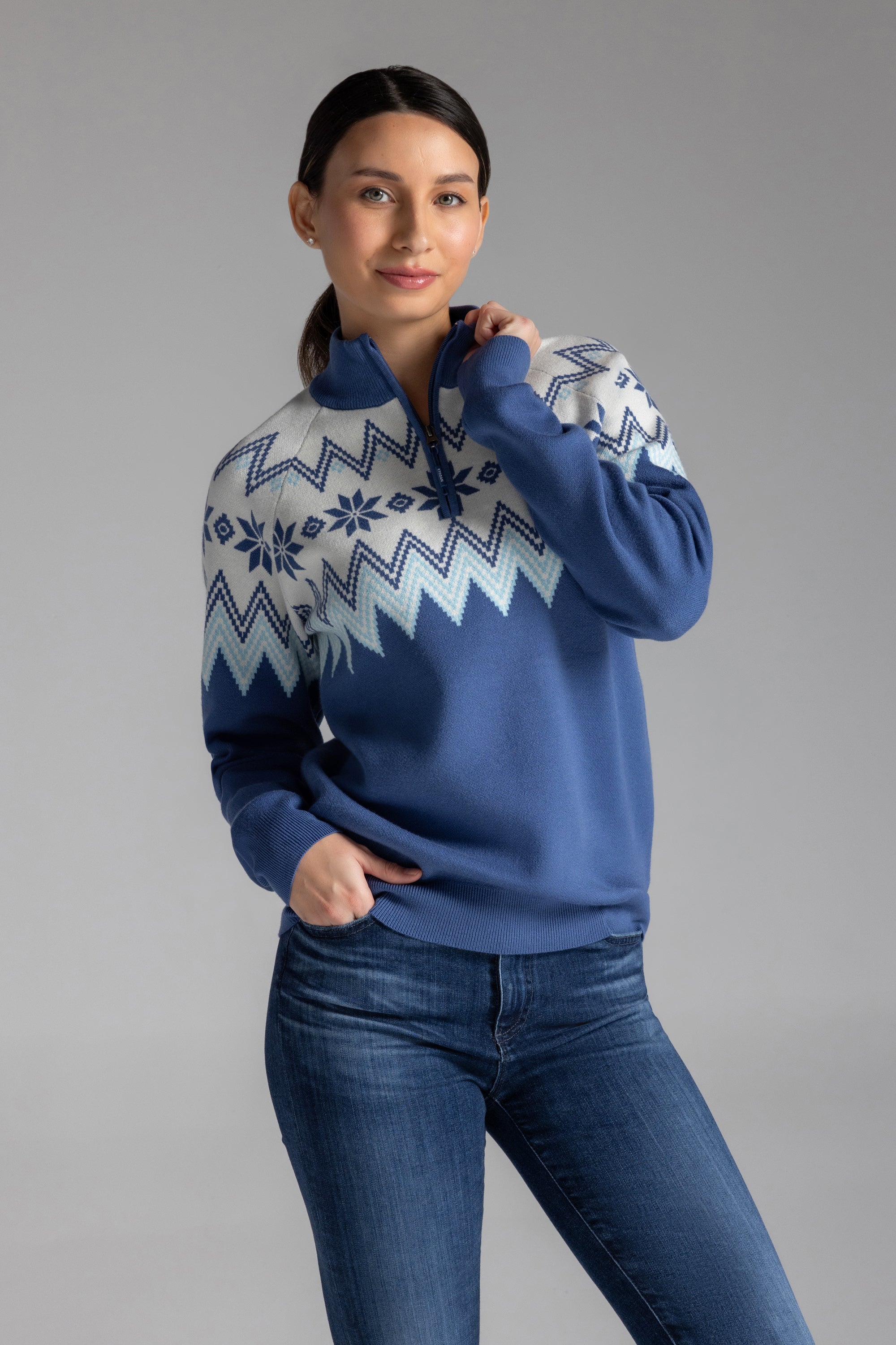 SnowCuddle Apres-Ski Mock Sweater