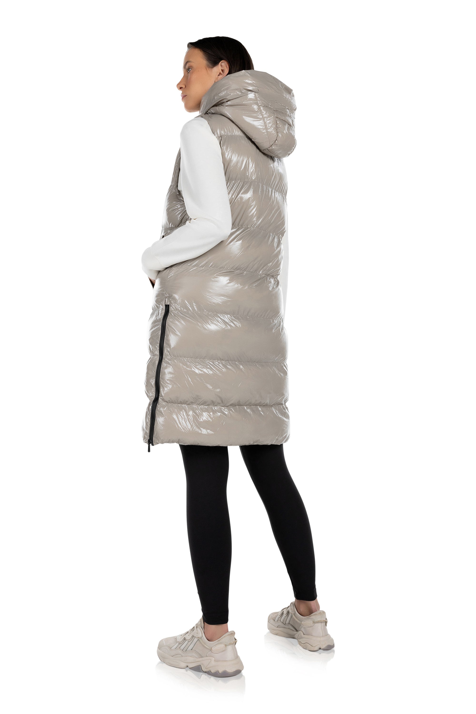 Boreal Long Glossy Puffer Vest