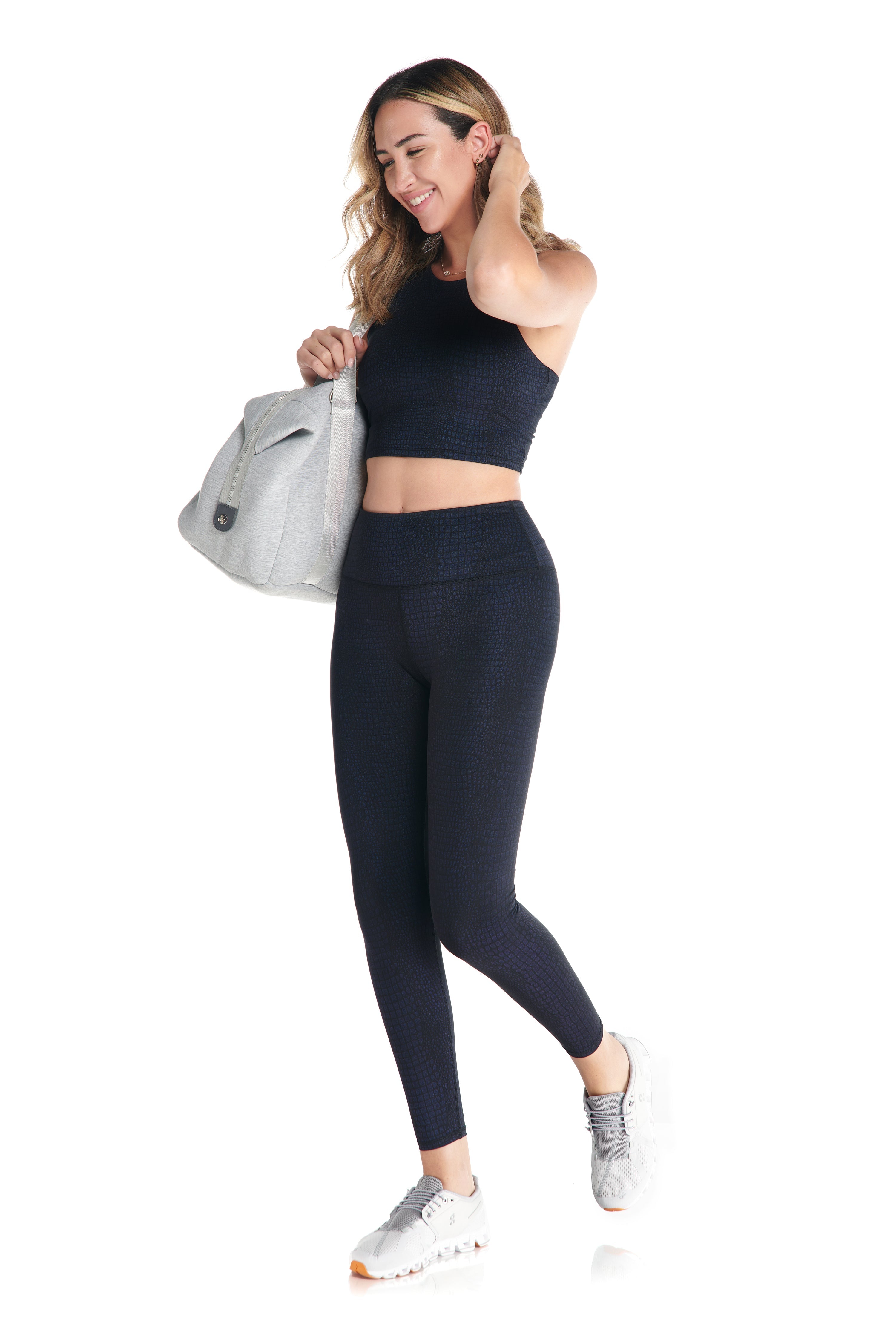 Viper Snakeskin High-Waist Leggings