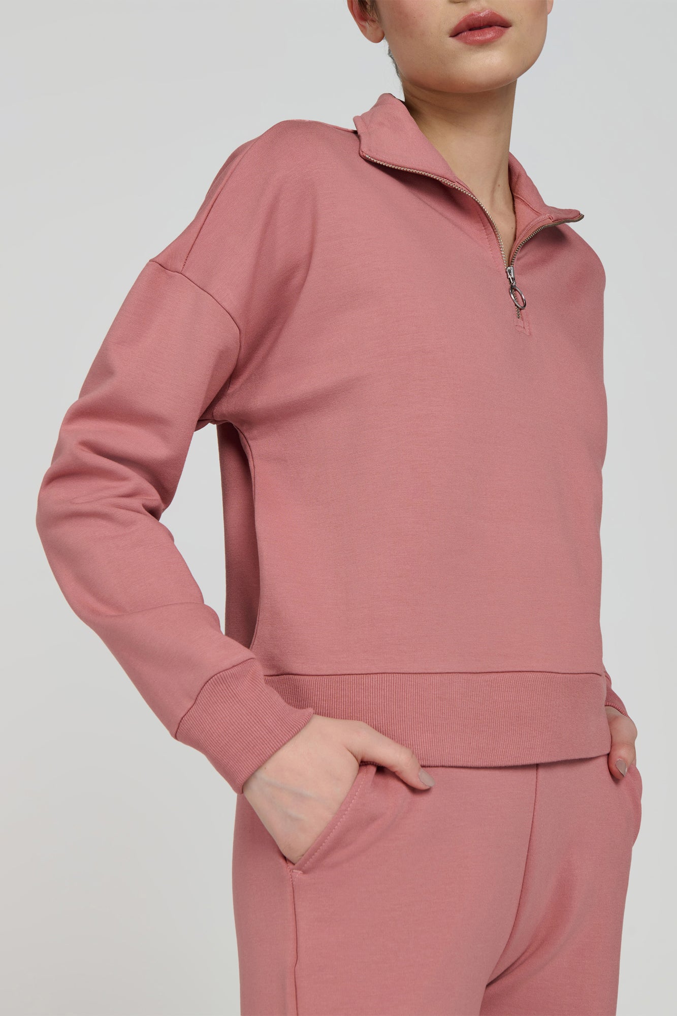 Pull à fermeture éclair 1/4