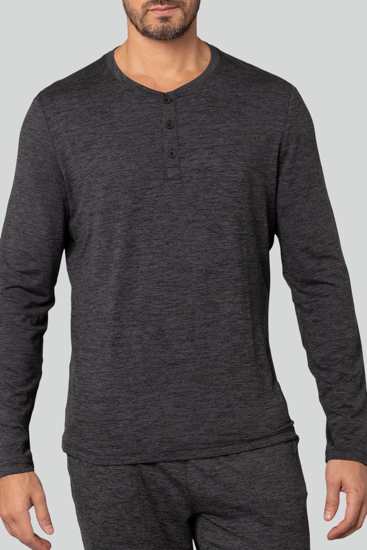 Men's Long Sleeve Henley T-Shirt
