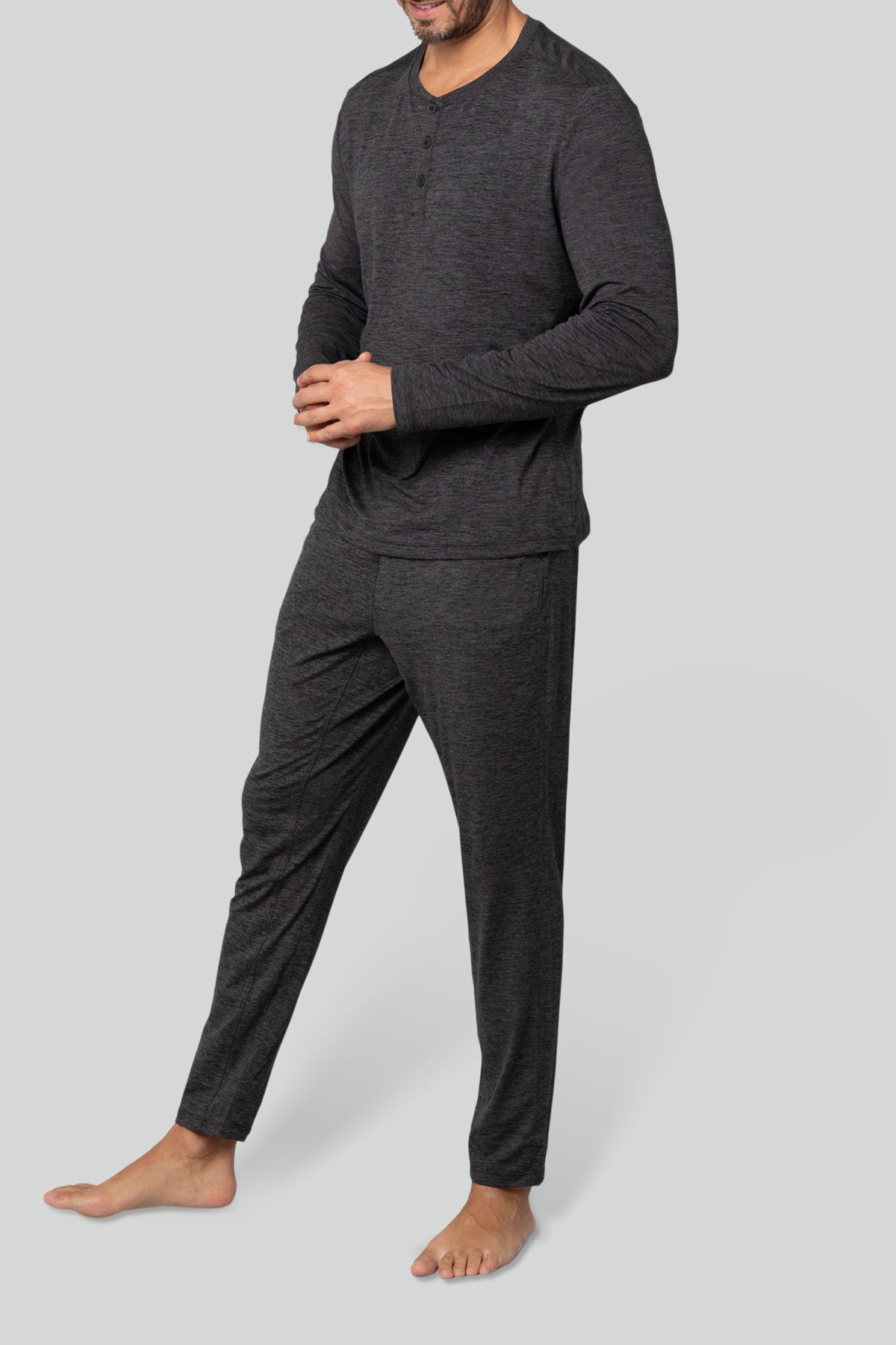 Men's Long Sleeve Henley T-Shirt