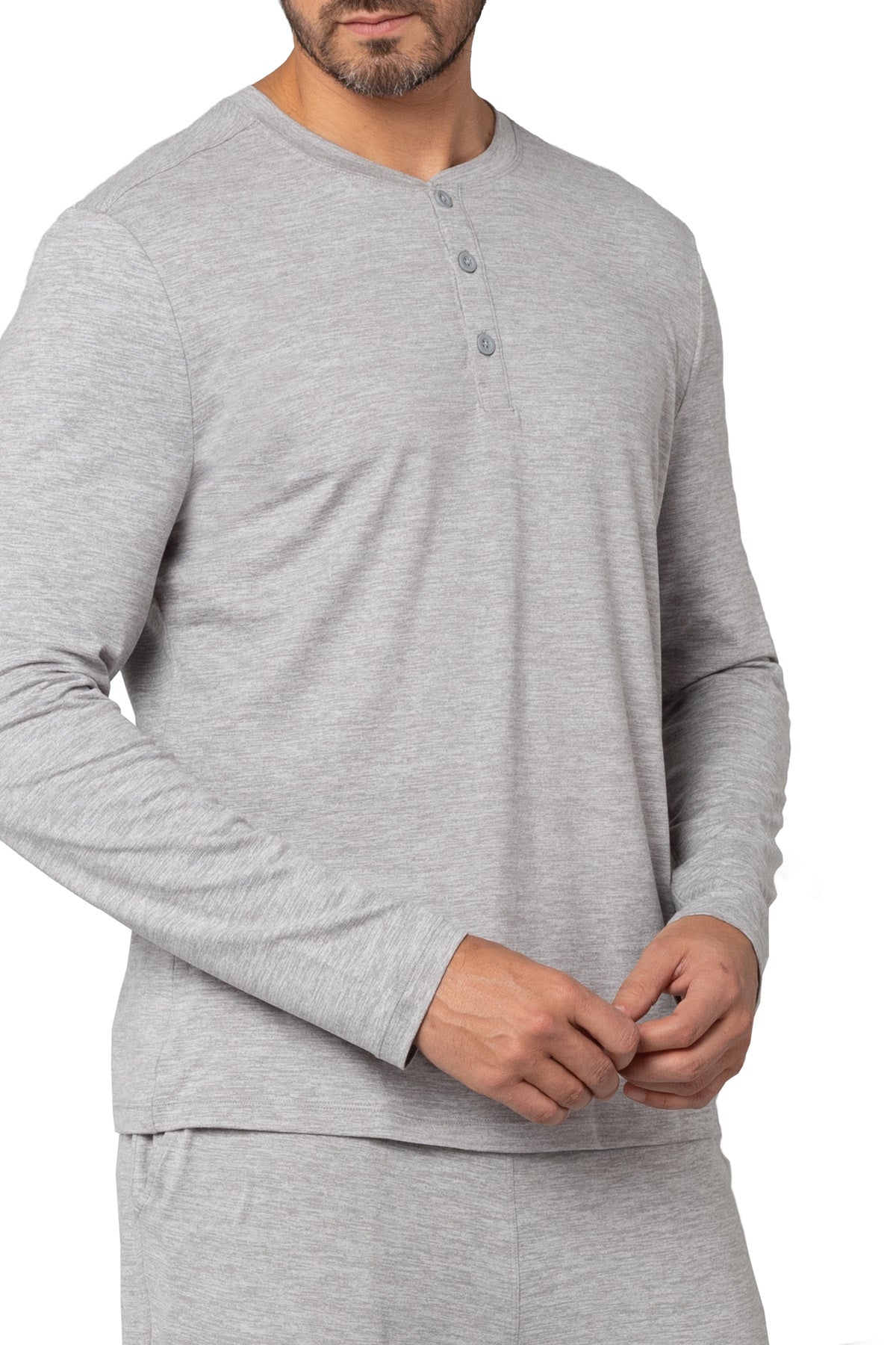 Men's Long Sleeve Henley T-Shirt