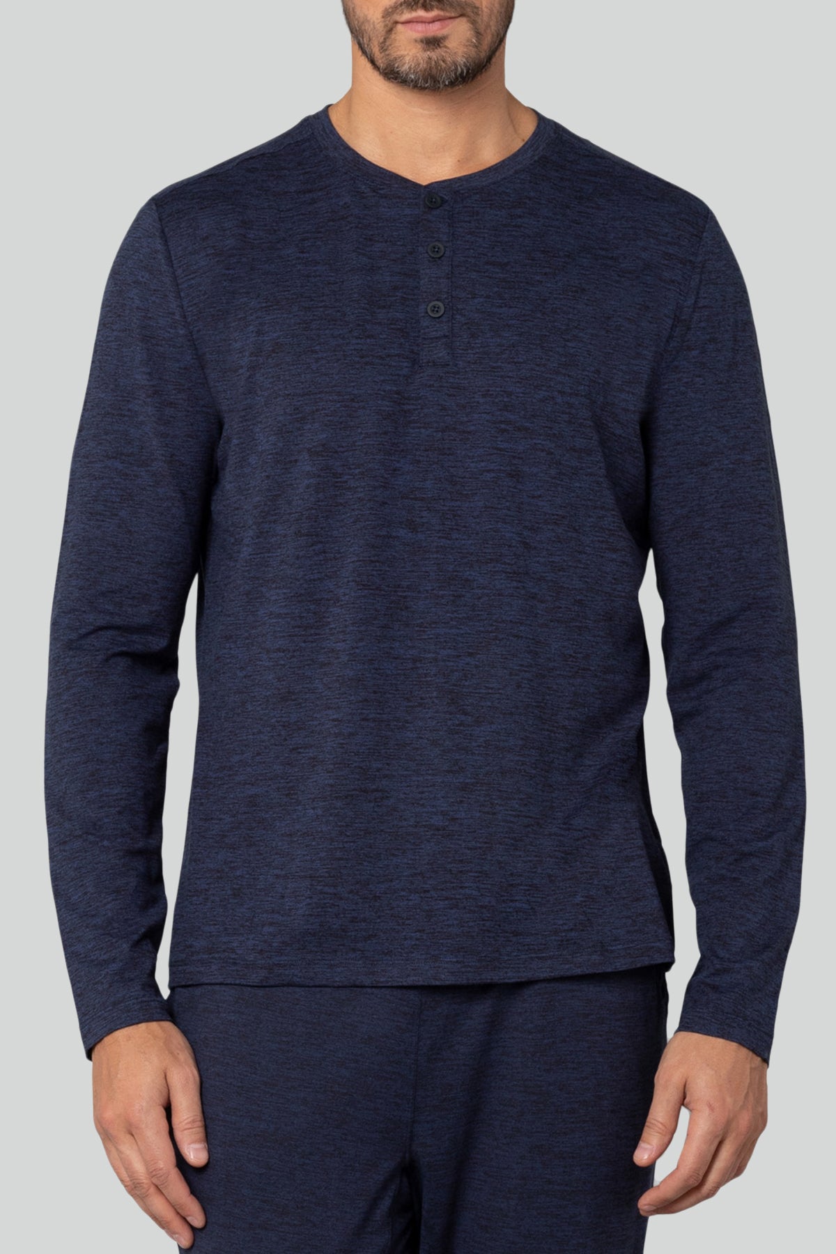 Men's Long Sleeve Henley T-Shirt