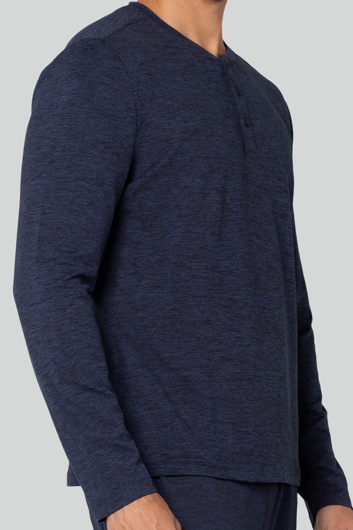 Men's Long Sleeve Henley T-Shirt