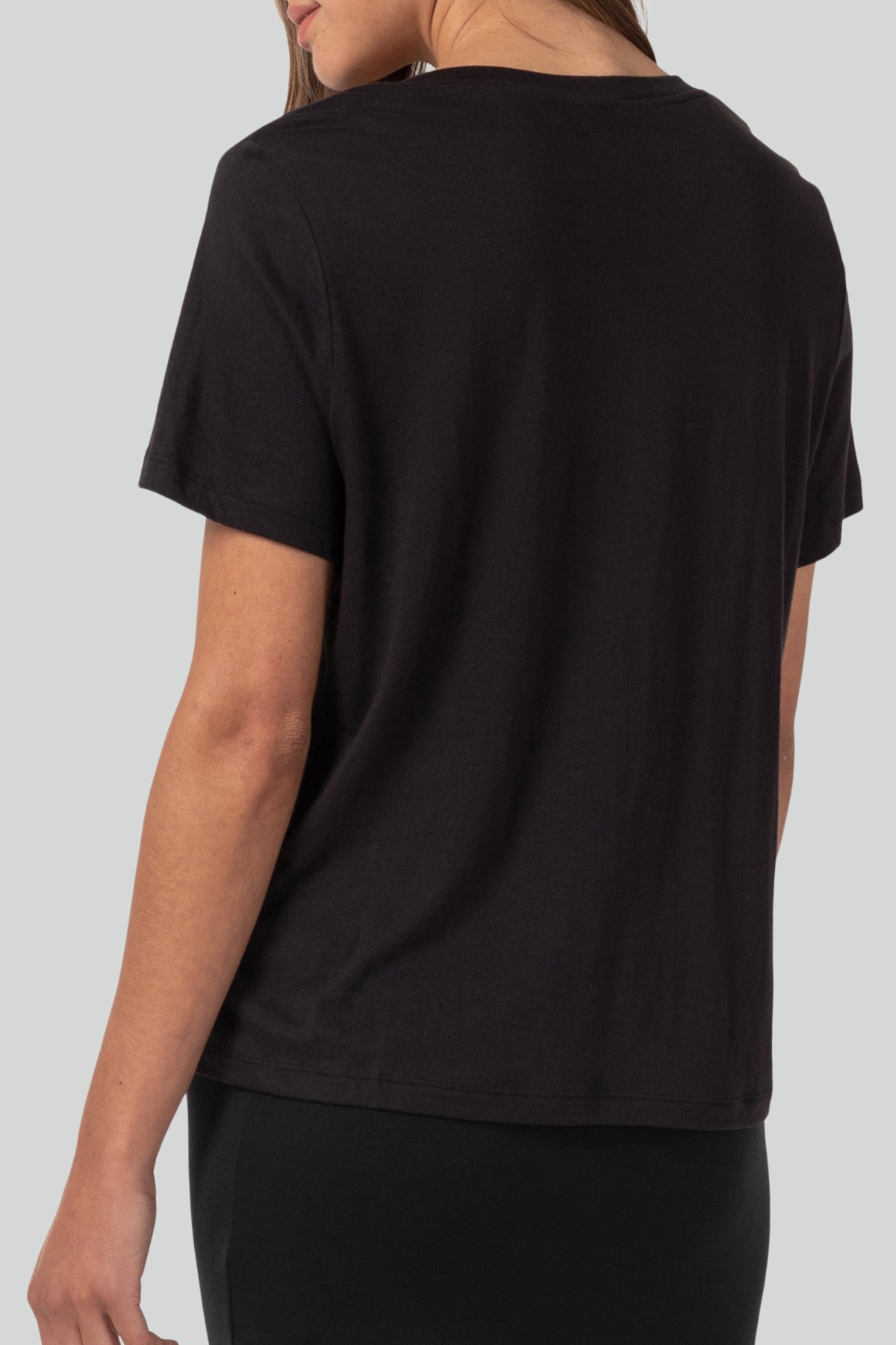 T-shirt Bliss à col en V et manches courtes