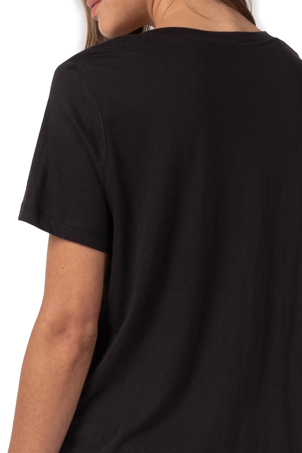 T-shirt Bliss à col en V et manches courtes