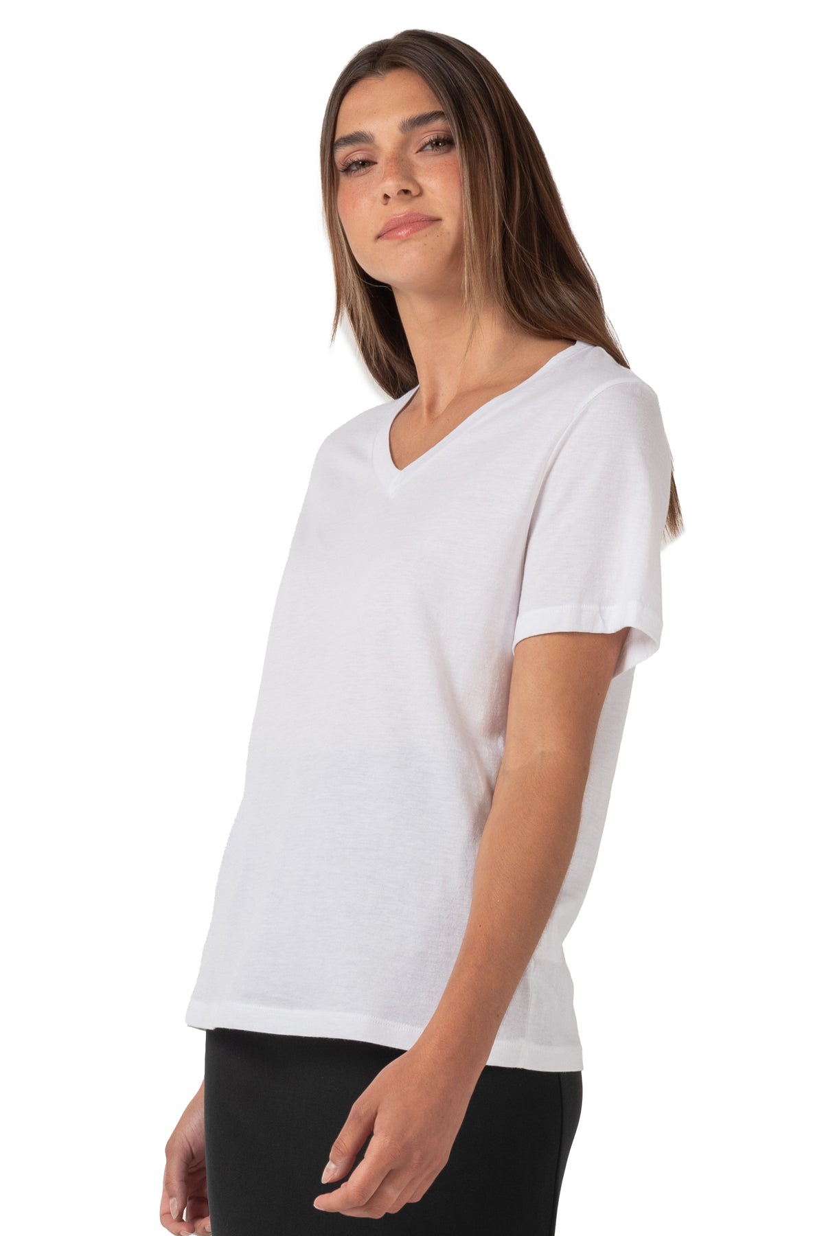 T-shirt Bliss à col en V et manches courtes