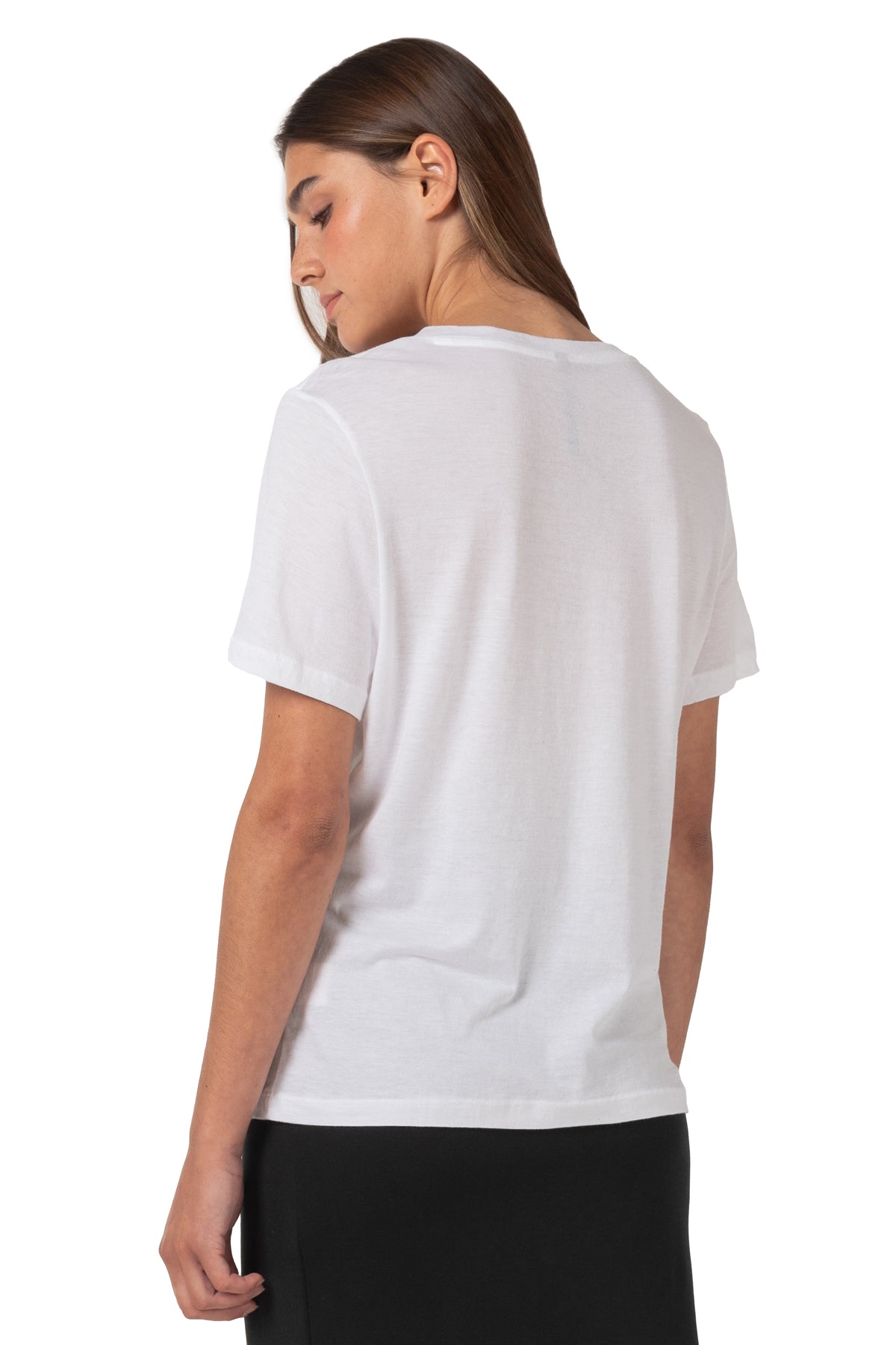 T-shirt Bliss à col en V et manches courtes