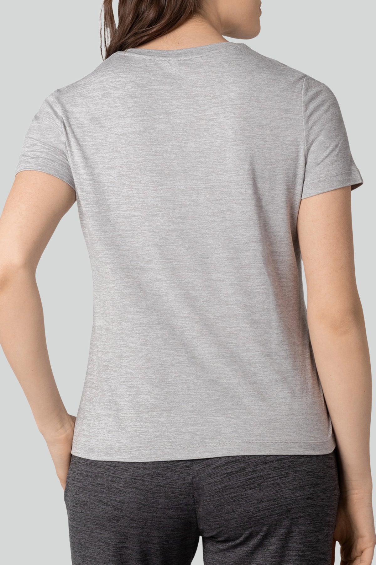 Haut en tricot à manches courtes et encolure en V