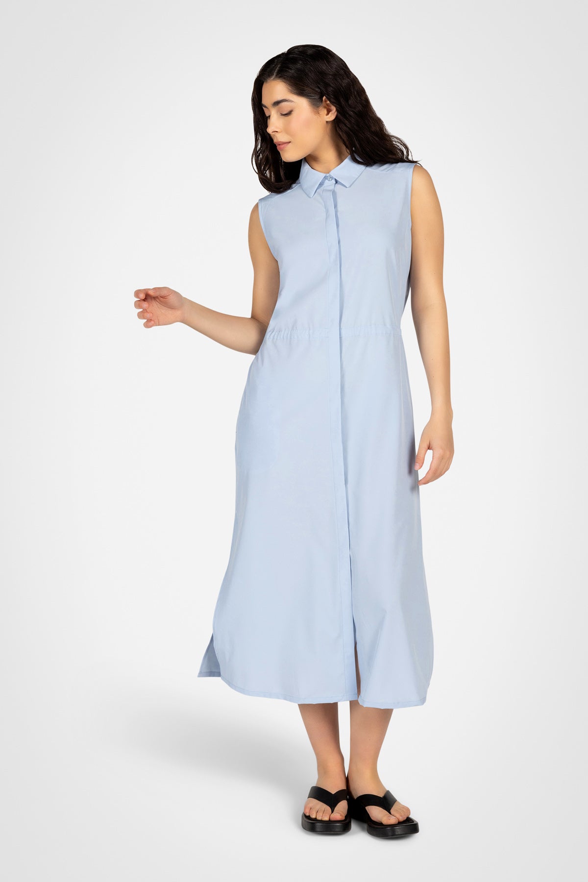 Robe chemise longue Flowline