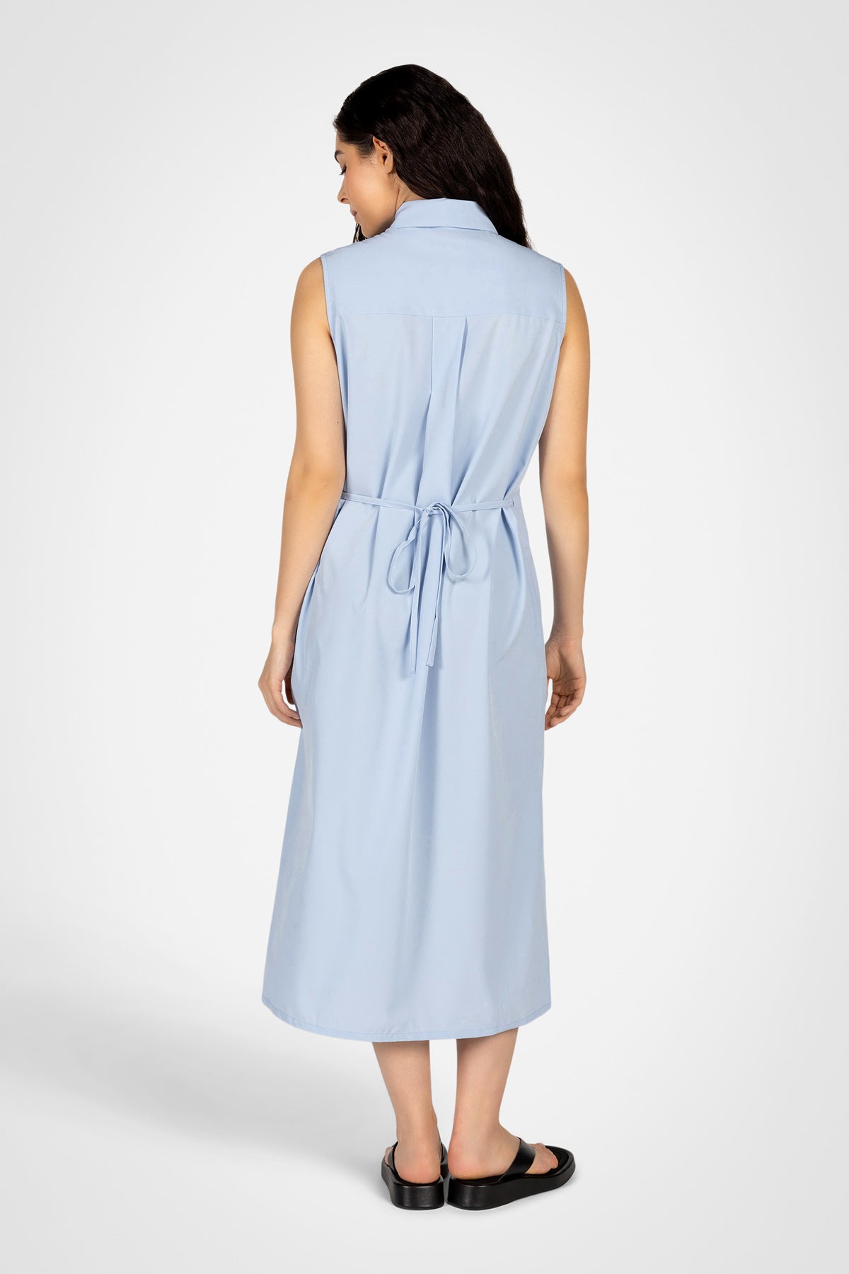Flowline Maxi Shirt Dress