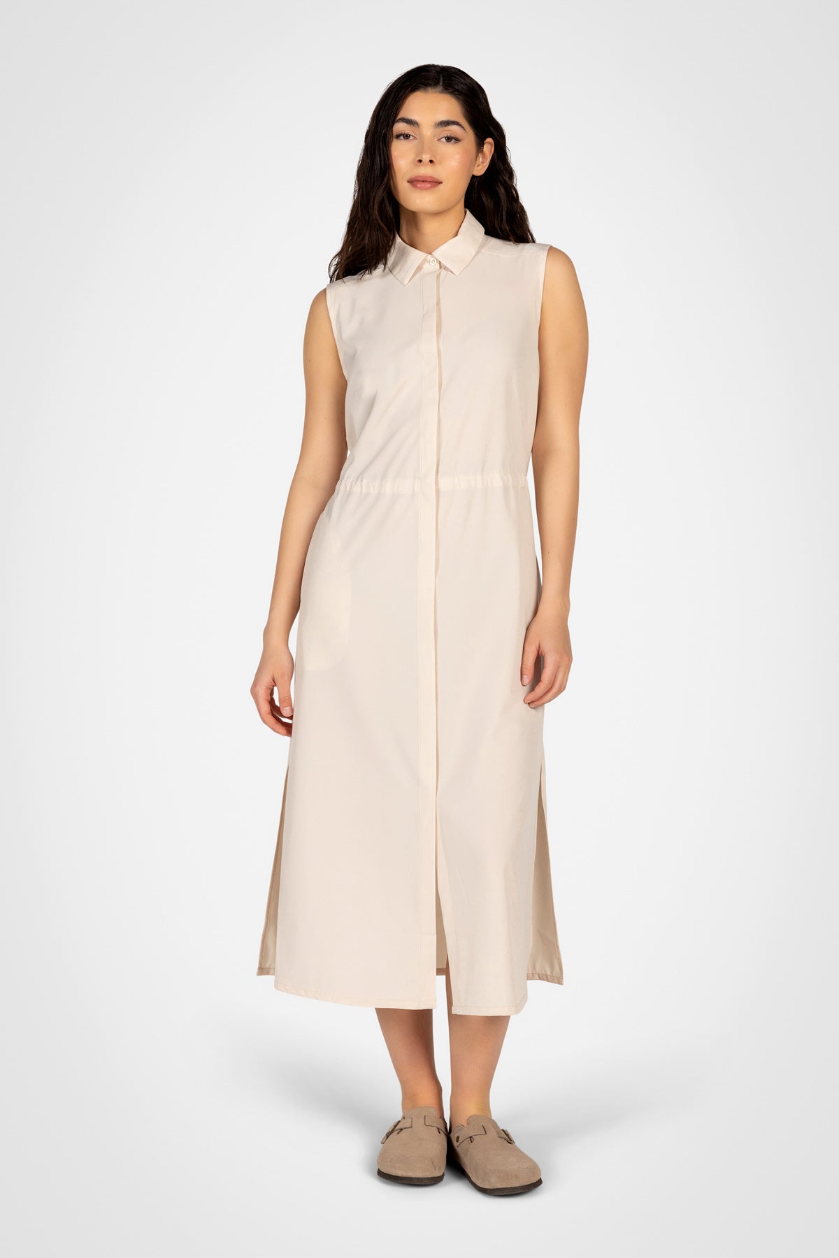 Robe chemise longue Flowline