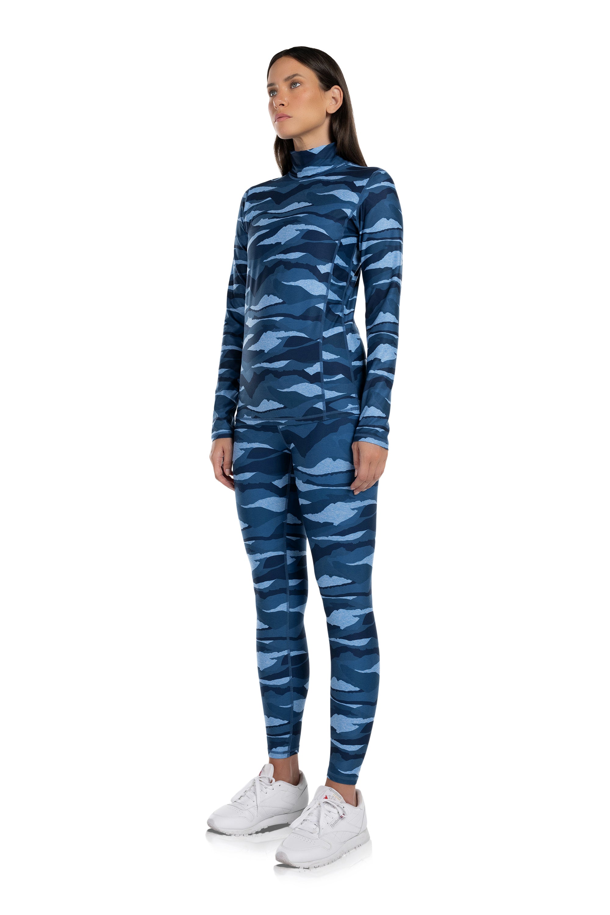 Camoflex turtleneck top