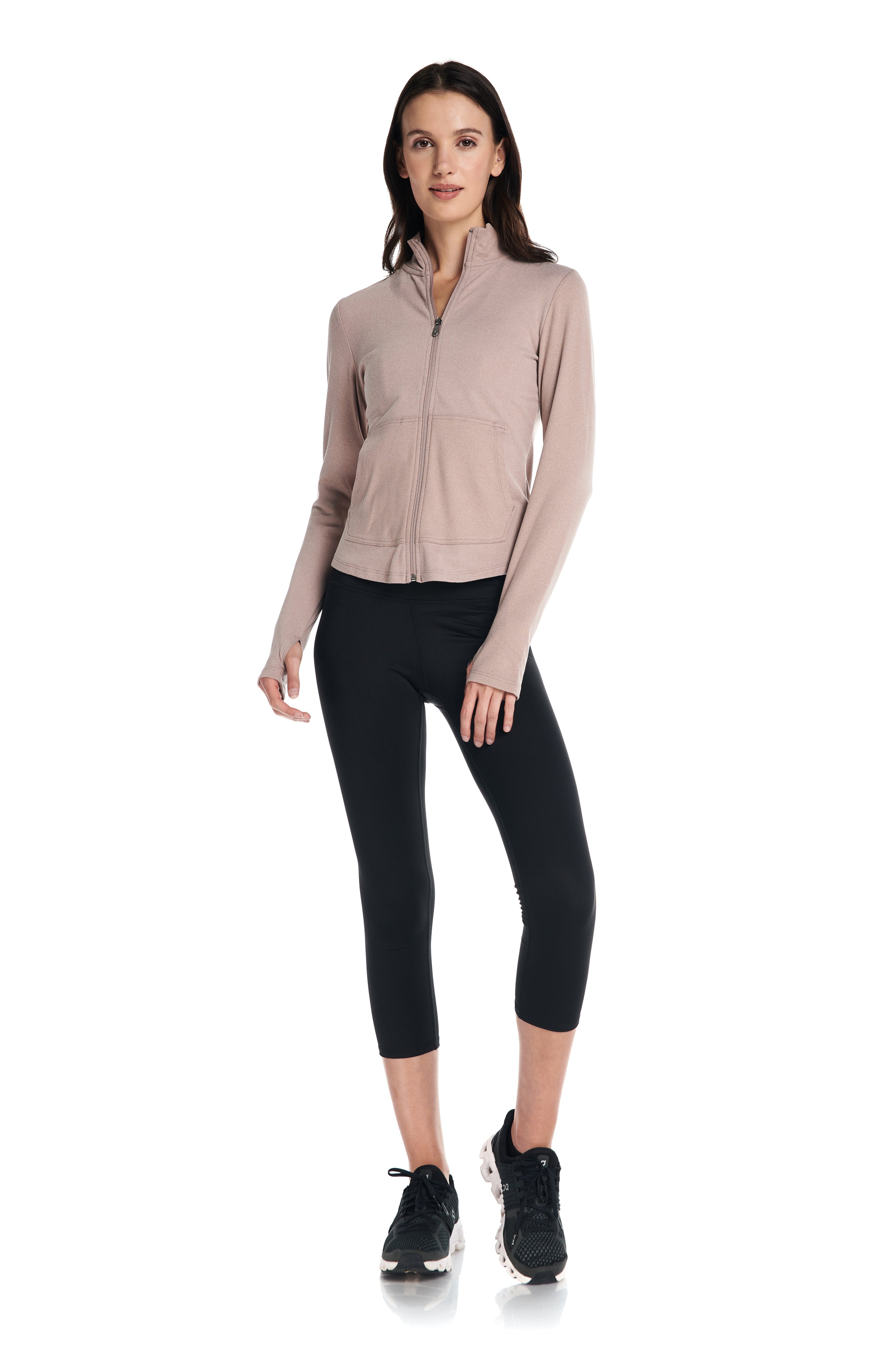 Pull léger Aspen à manches longues avec fermeture éclair