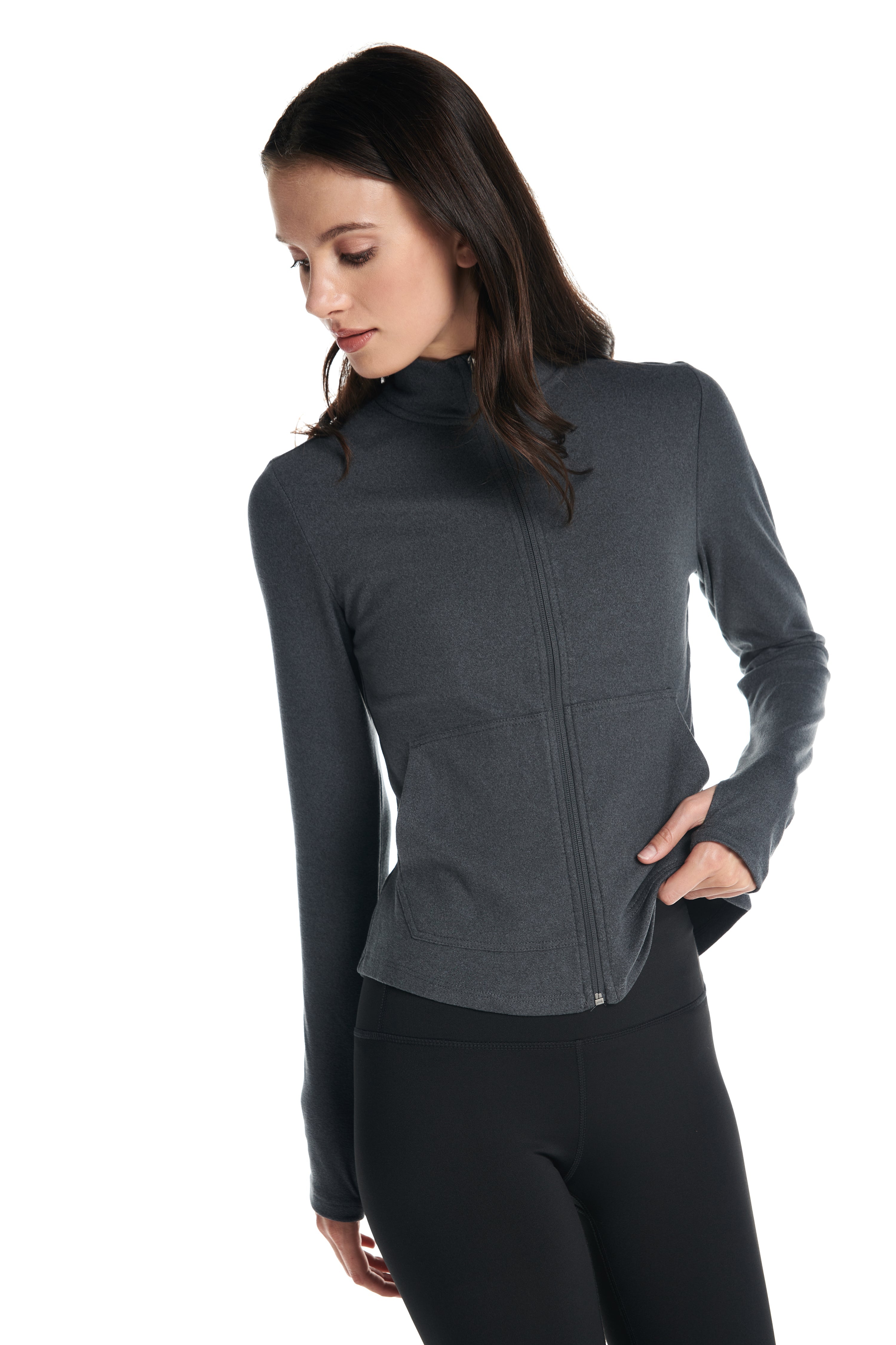 Pull léger Aspen à manches longues avec fermeture éclair