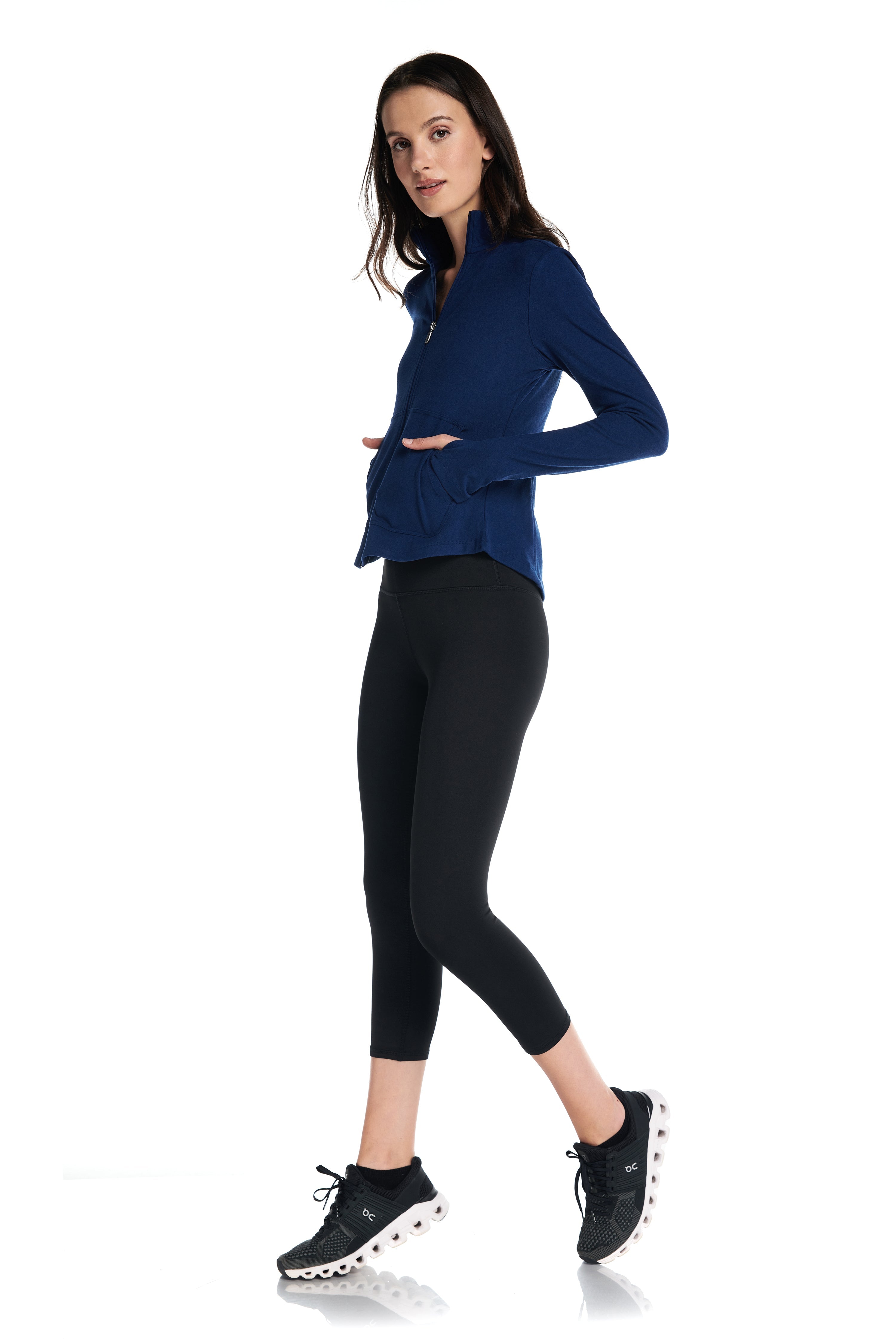 Pull léger Aspen à manches longues avec fermeture éclair