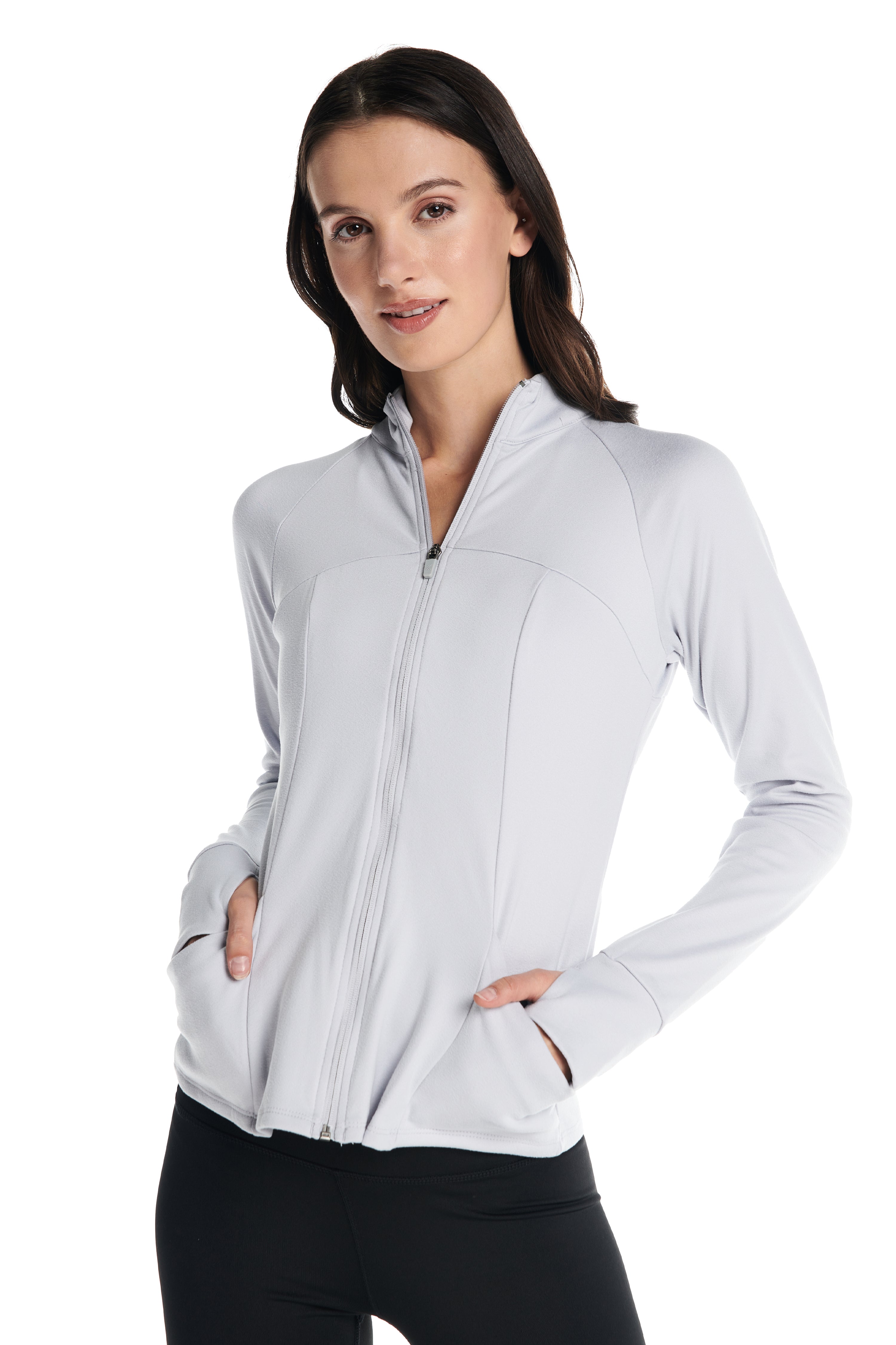 Pull léger Aspen à manches longues avec fermeture éclair