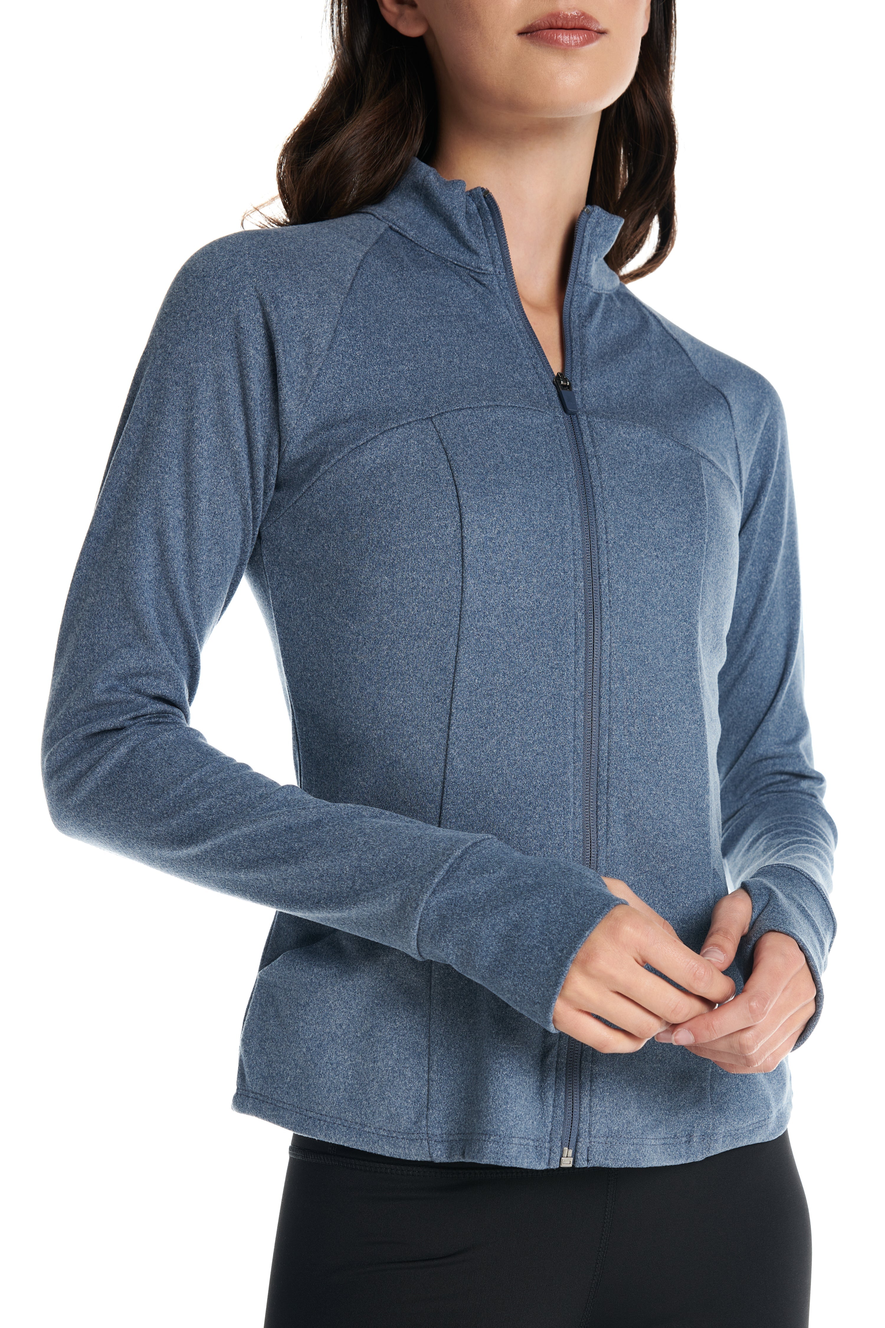 Aspen Sporty Zip Up Long-Sleeve Sweater