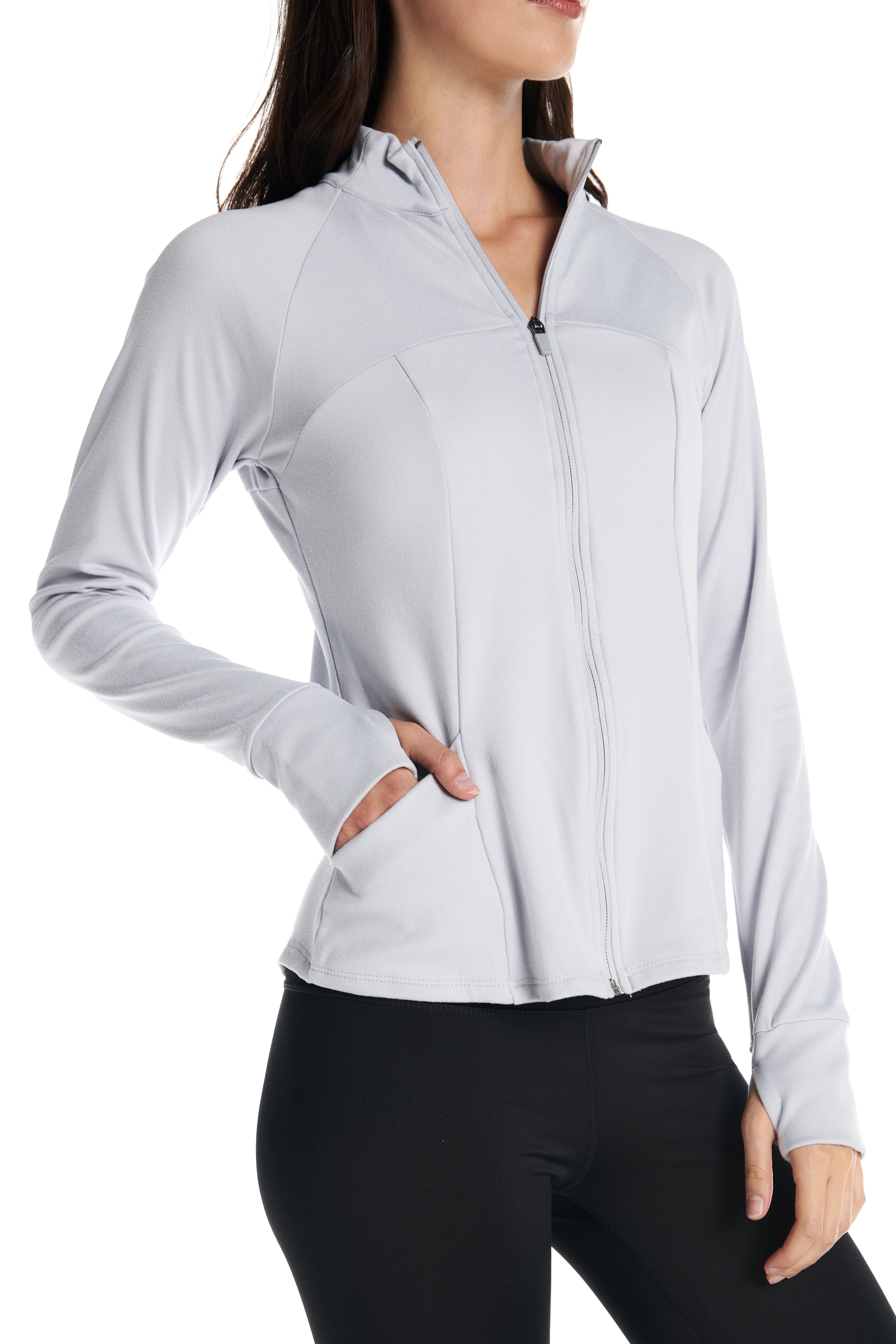Aspen Sporty Zip Up Long-Sleeve Sweater