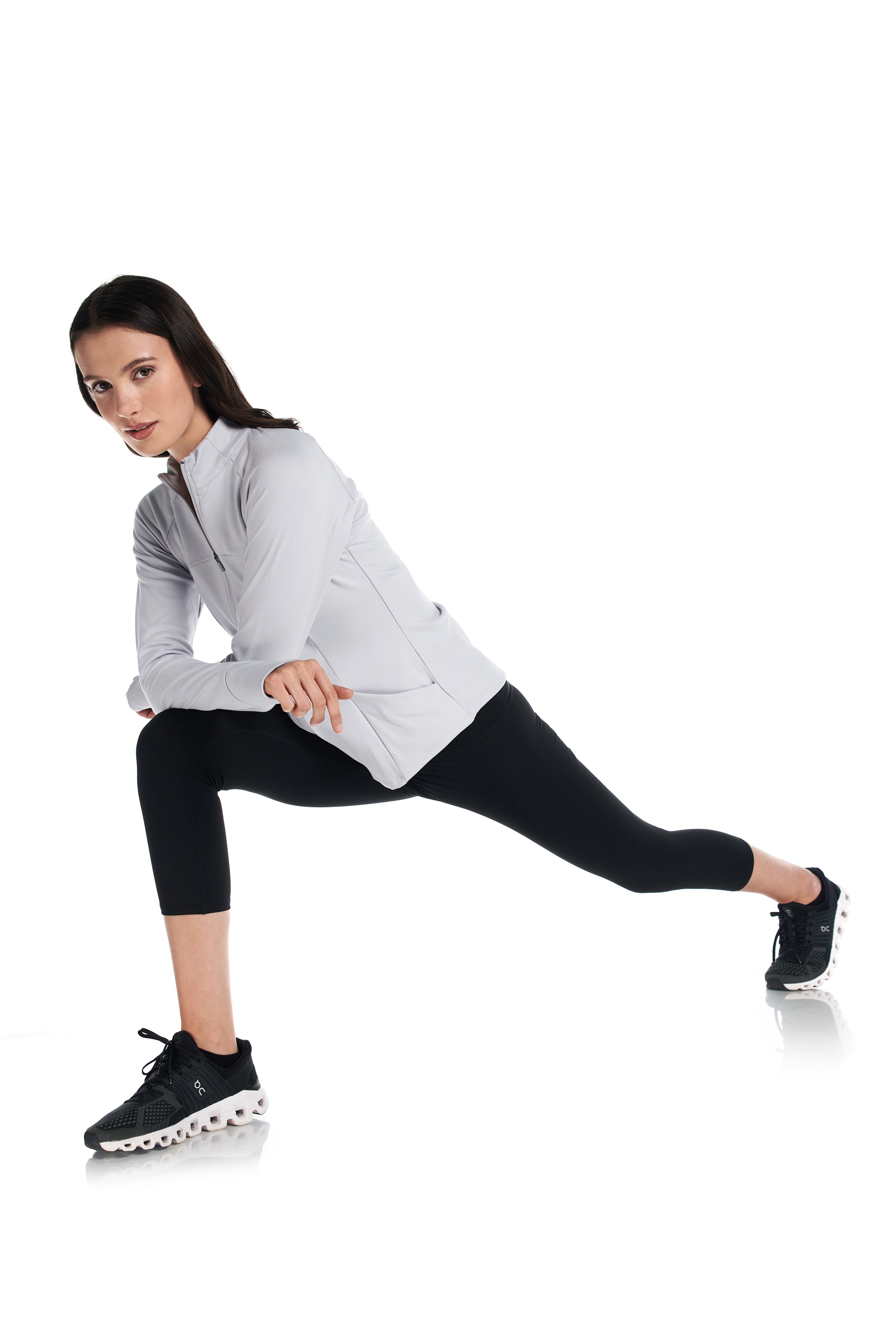 Aspen Sporty Zip Up Long-Sleeve Sweater