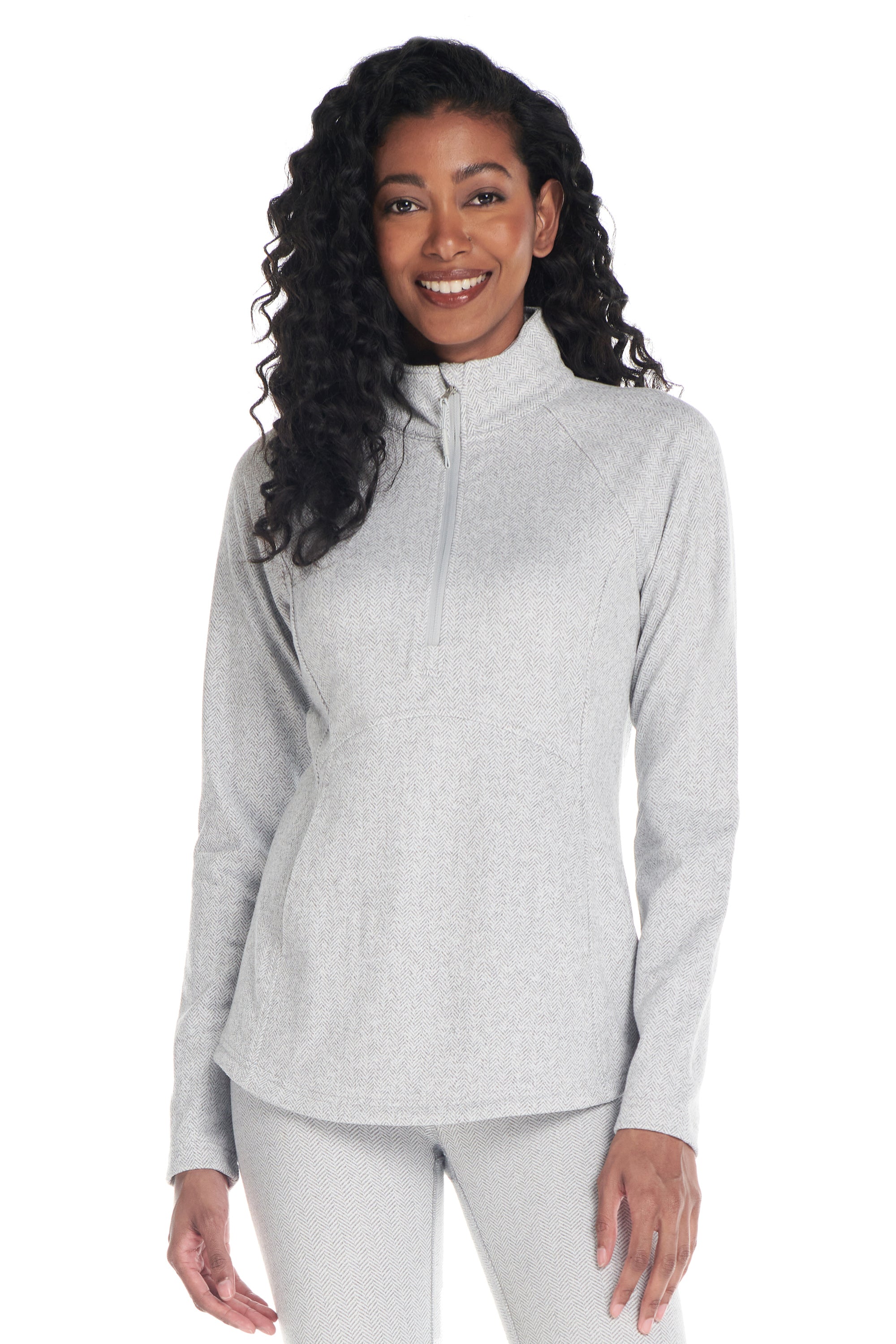 Alpine 1/4 Zip Double Brushed Jacquard Sweater