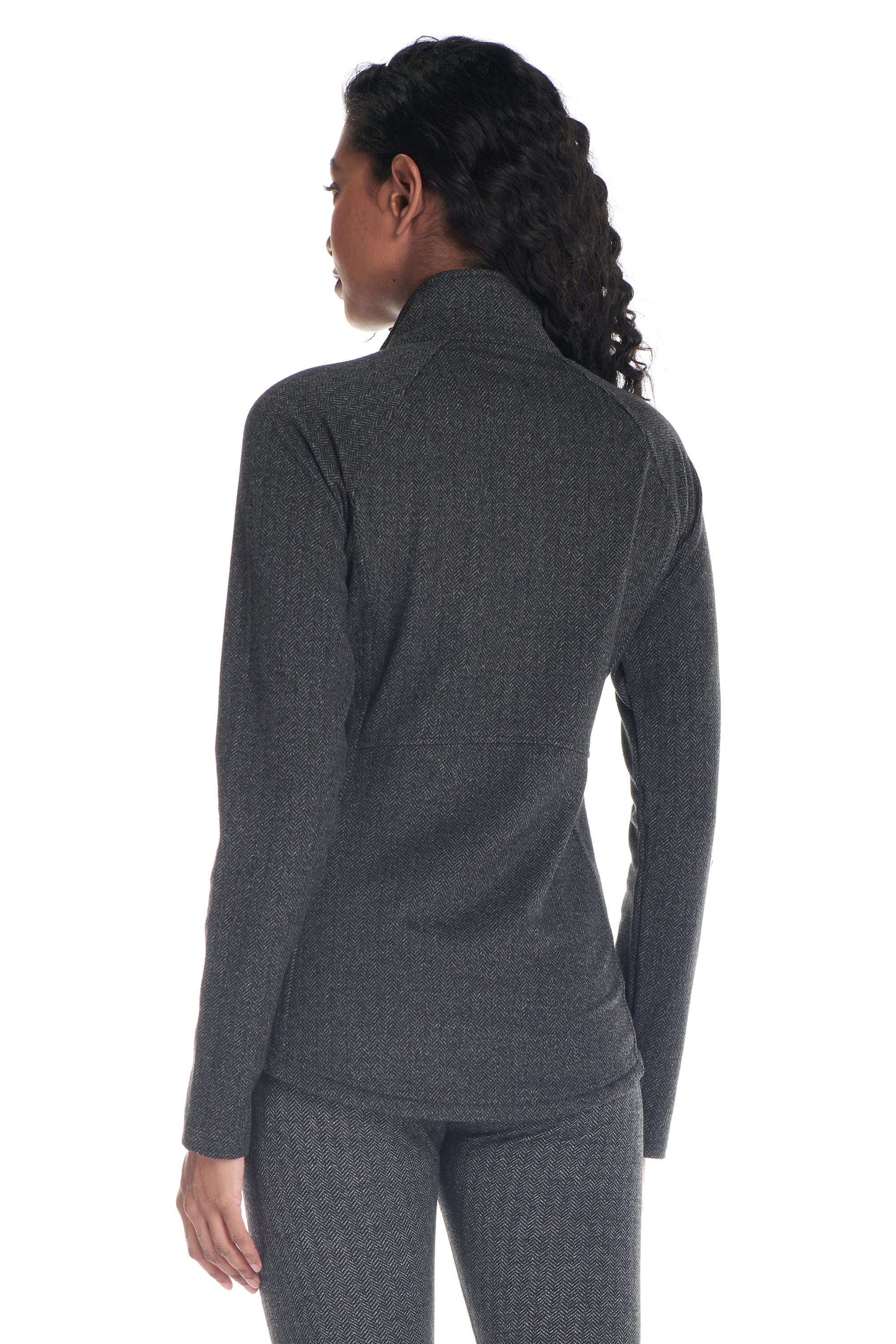 Alpine 1/4 Zip Double Brushed Jacquard Sweater