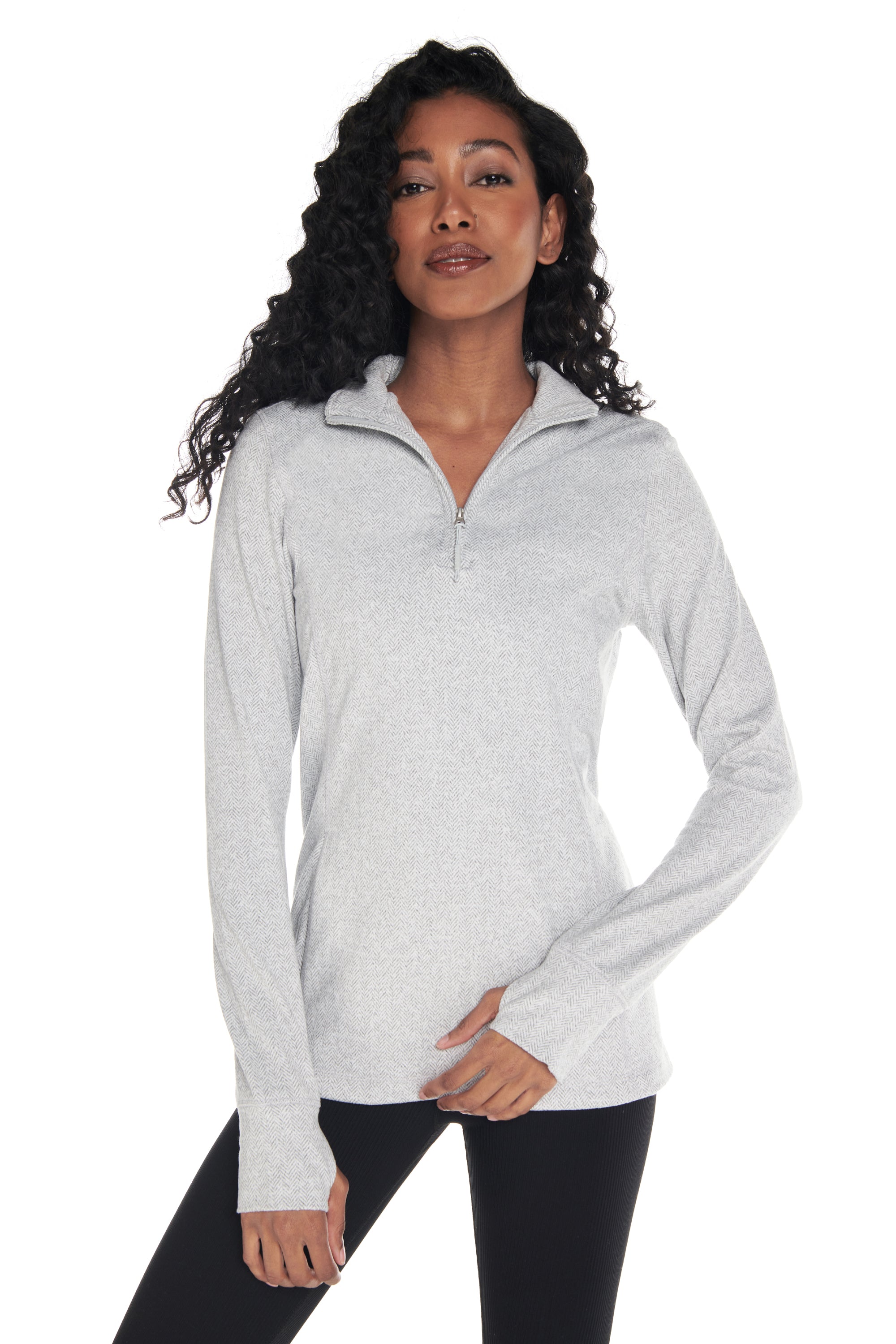 Pull Equinox 1/4 Zip Double Brushed Jacquard
