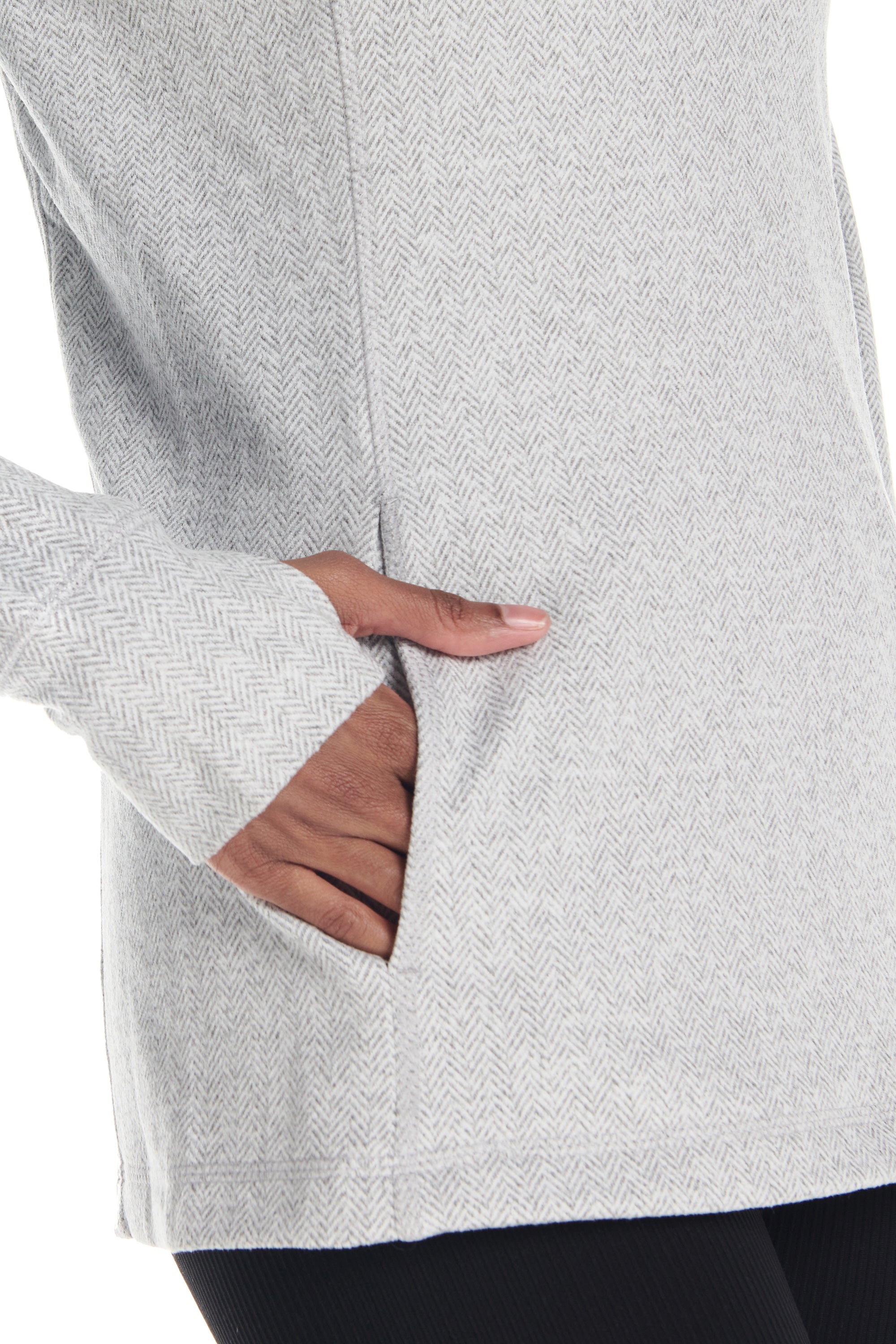 Equinox 1/4 Zip Double Brushed Jacquard Sweater