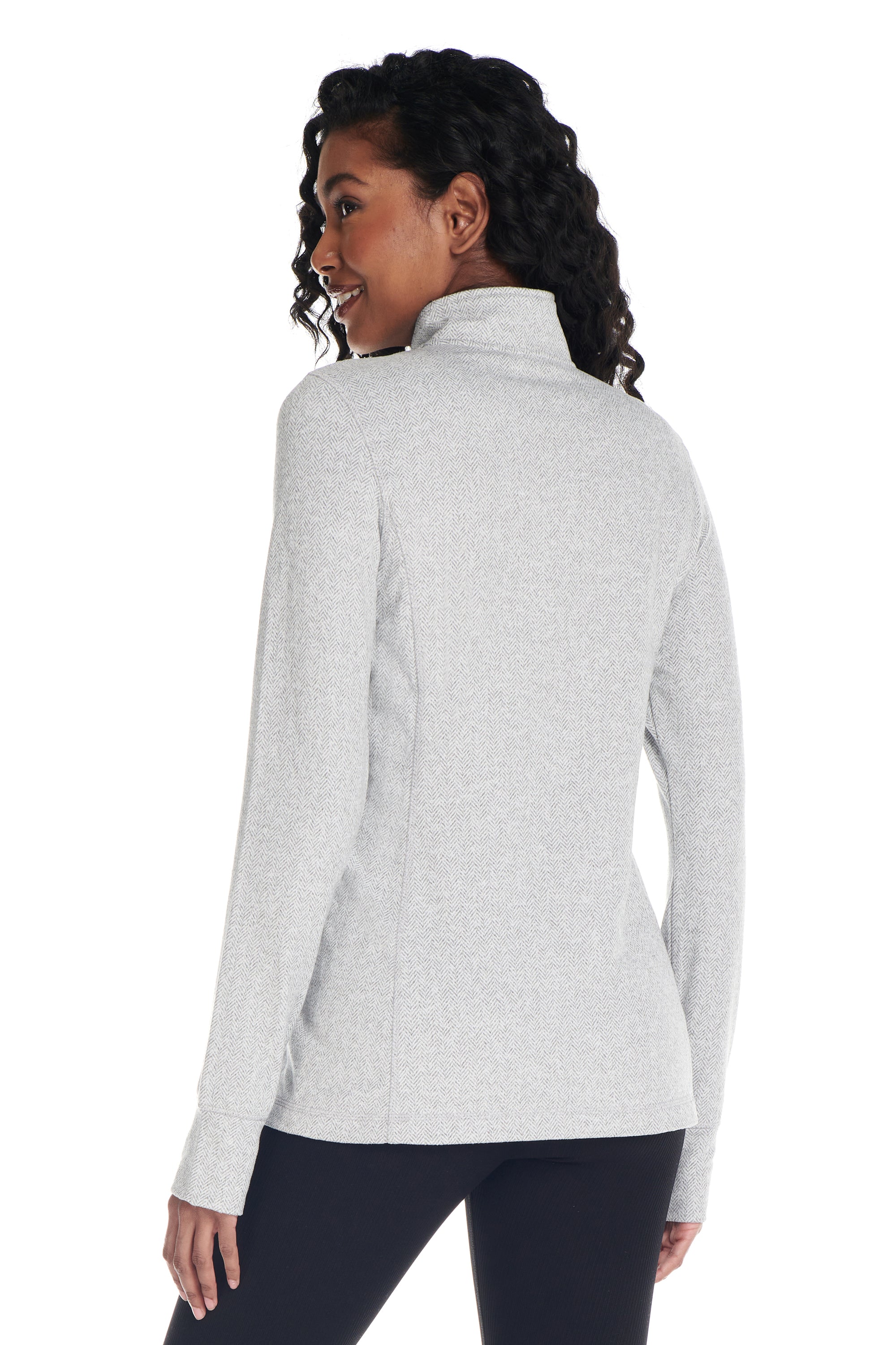 Equinox 1/4 Zip Double Brushed Jacquard Sweater