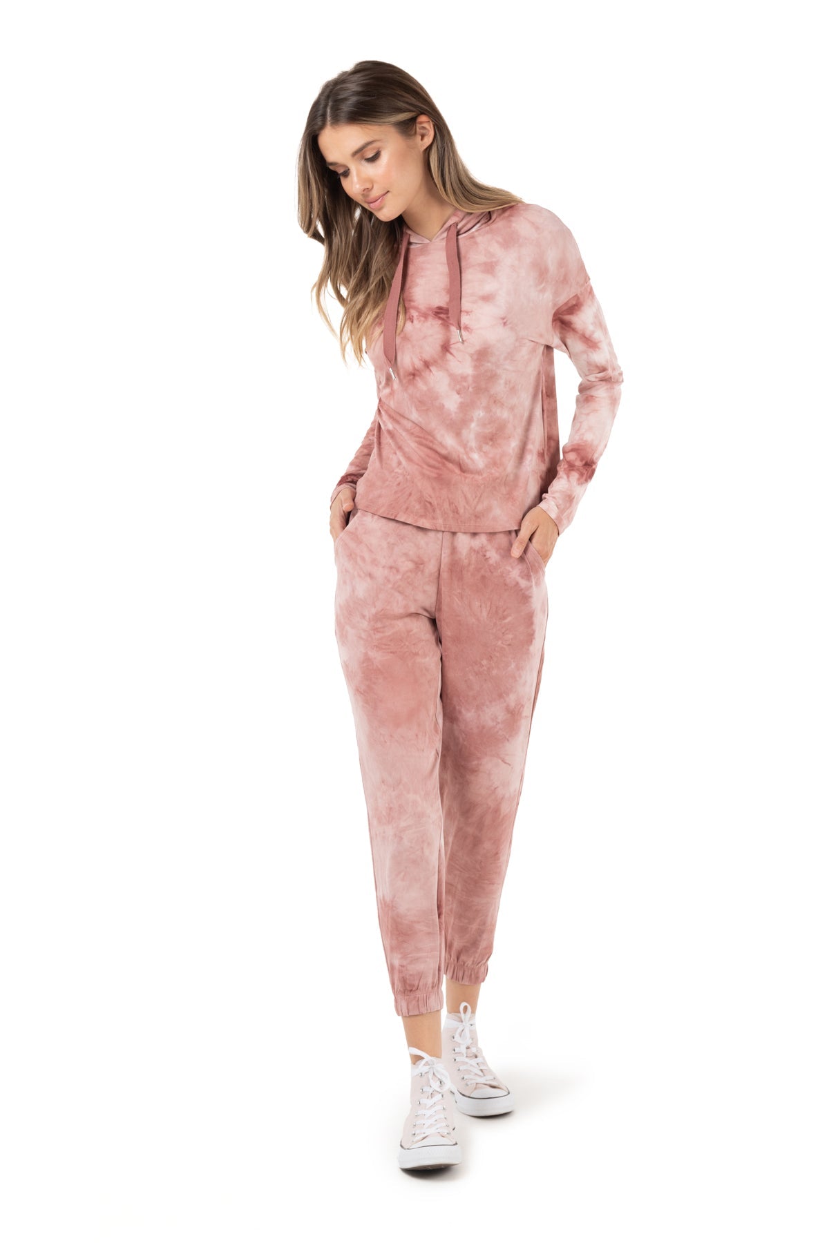 Pacific Tie-Dye Long Sleeve Hoodie