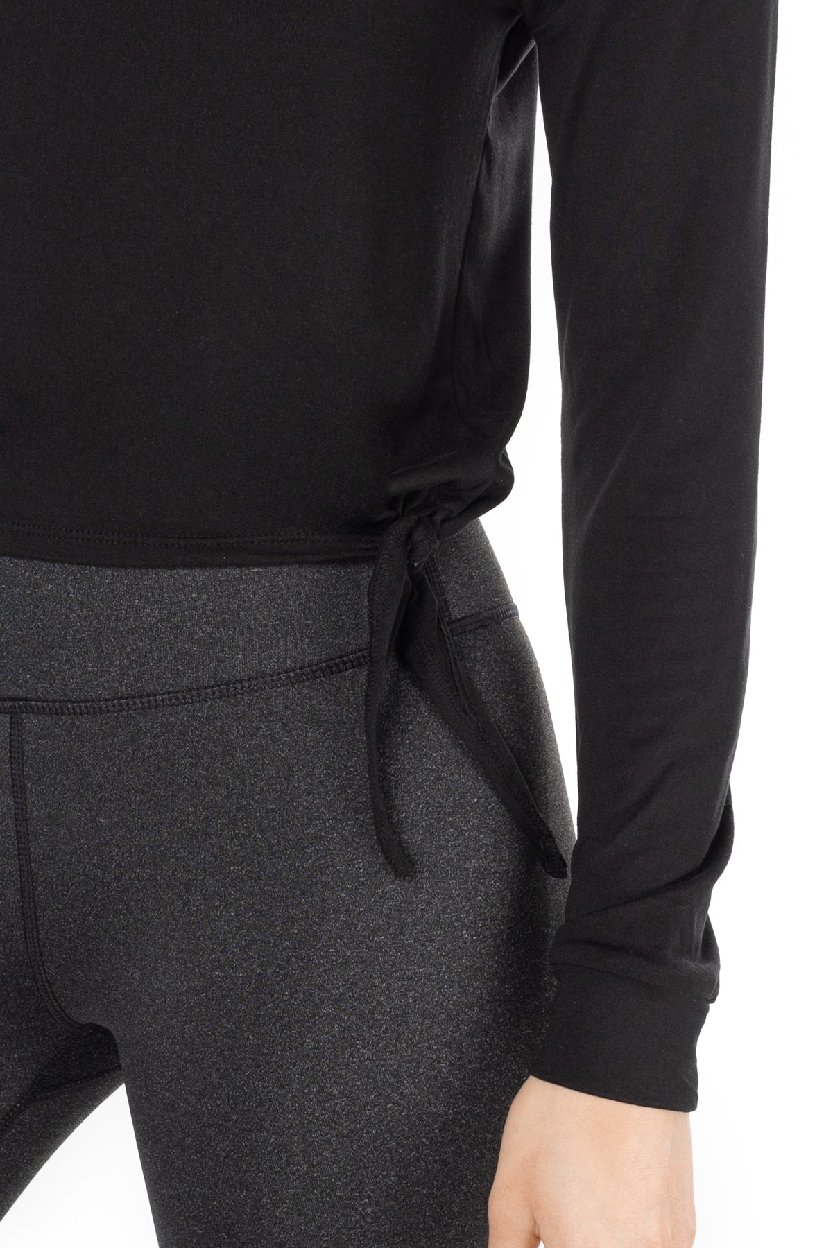 Haut à manches longues Day-To-Day à nouer sur le côté