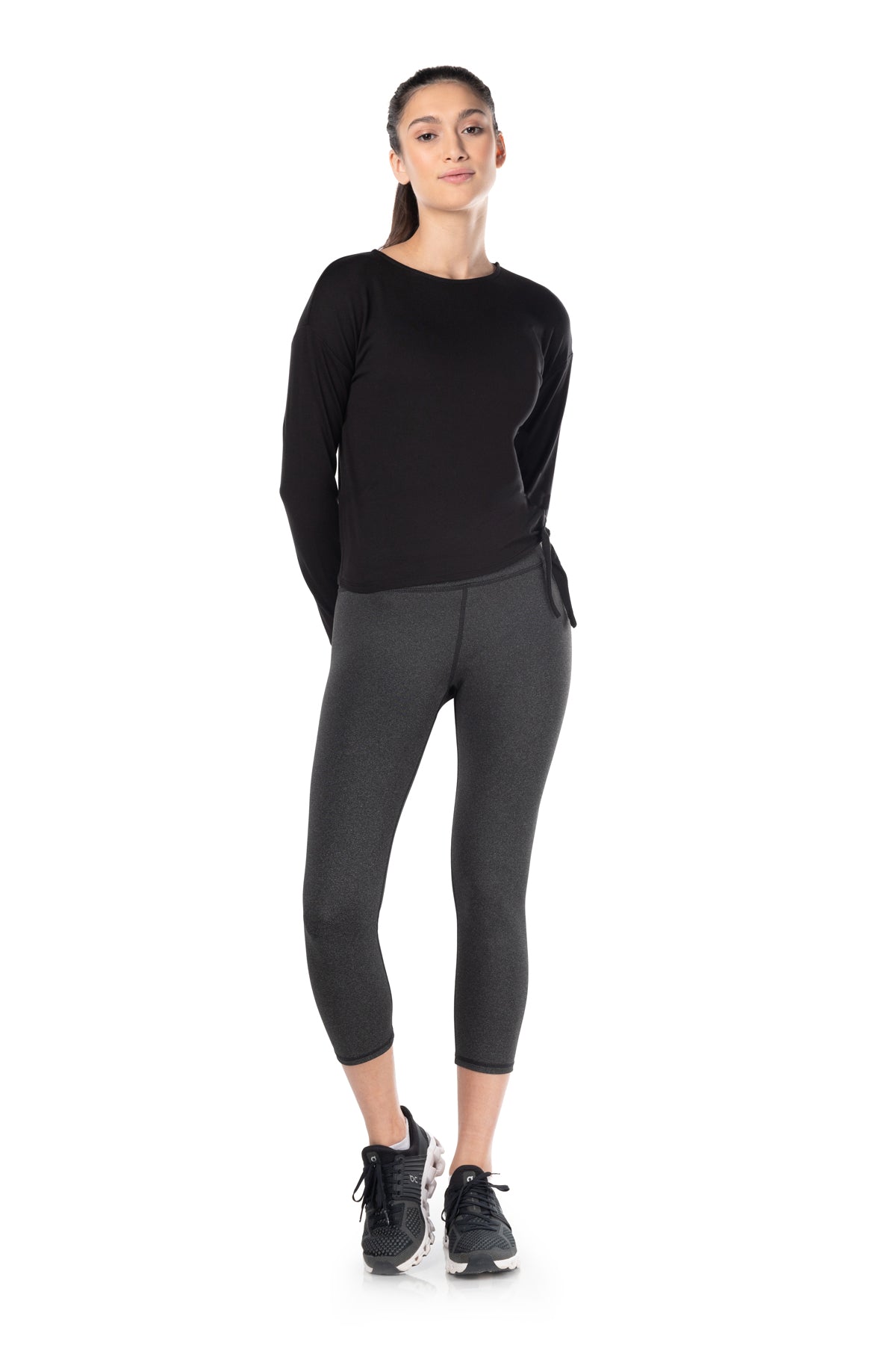 Day-To-Day Side-Tie Long Sleeve Top