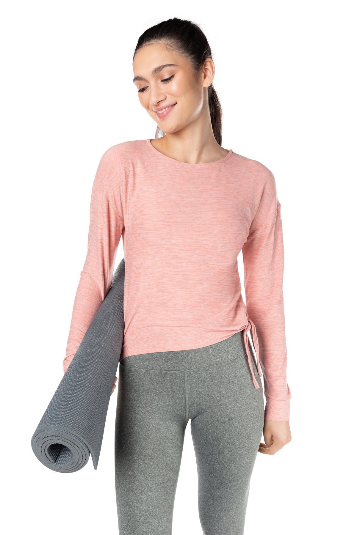 Day-To-Day Side-Tie Long Sleeve Top