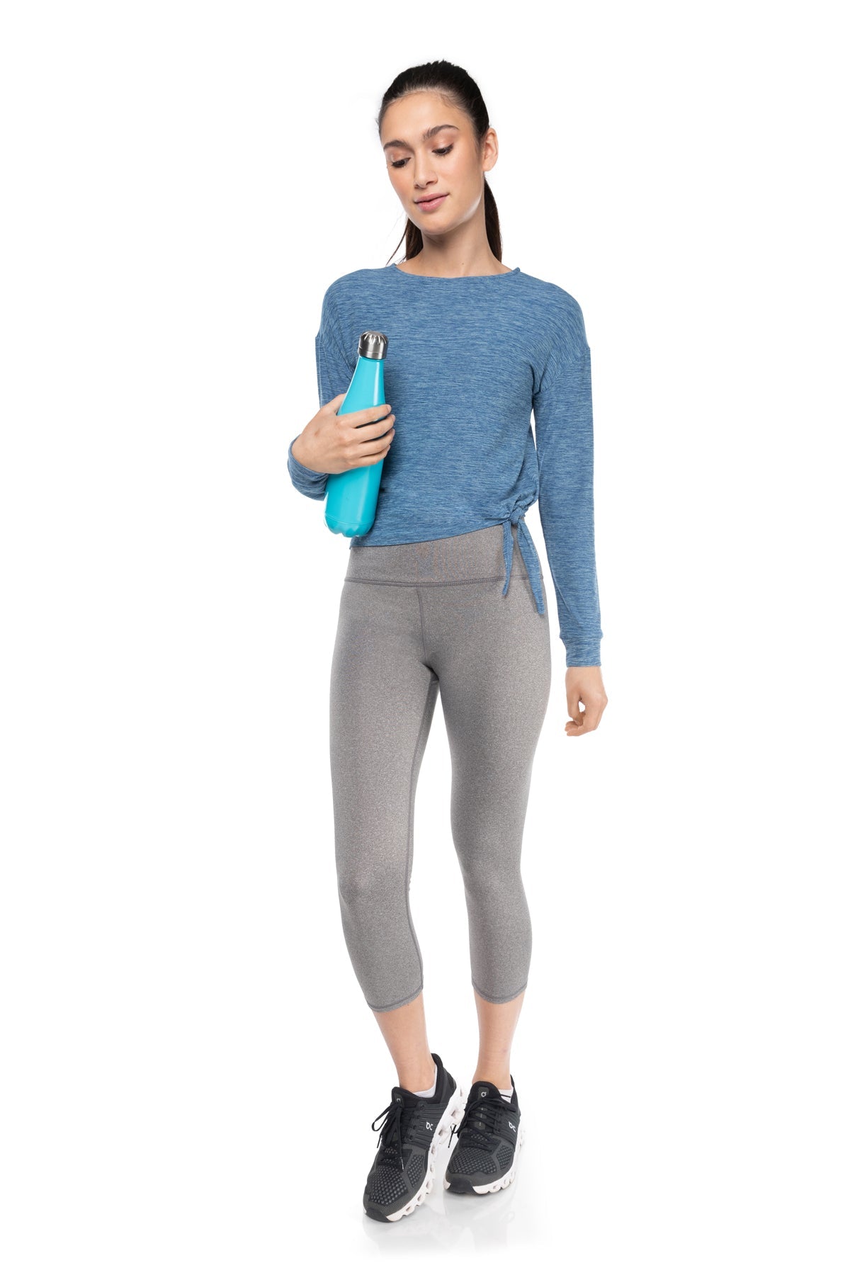 Haut à manches longues Day-To-Day à nouer sur le côté