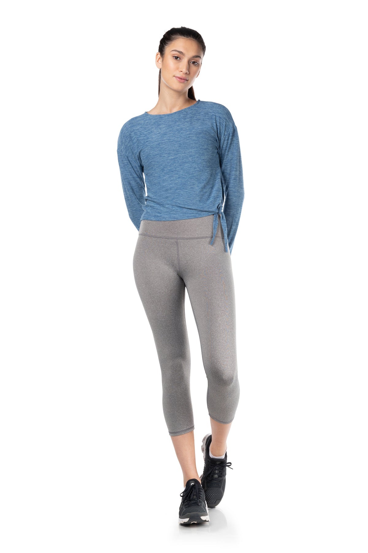 Haut à manches longues Day-To-Day à nouer sur le côté