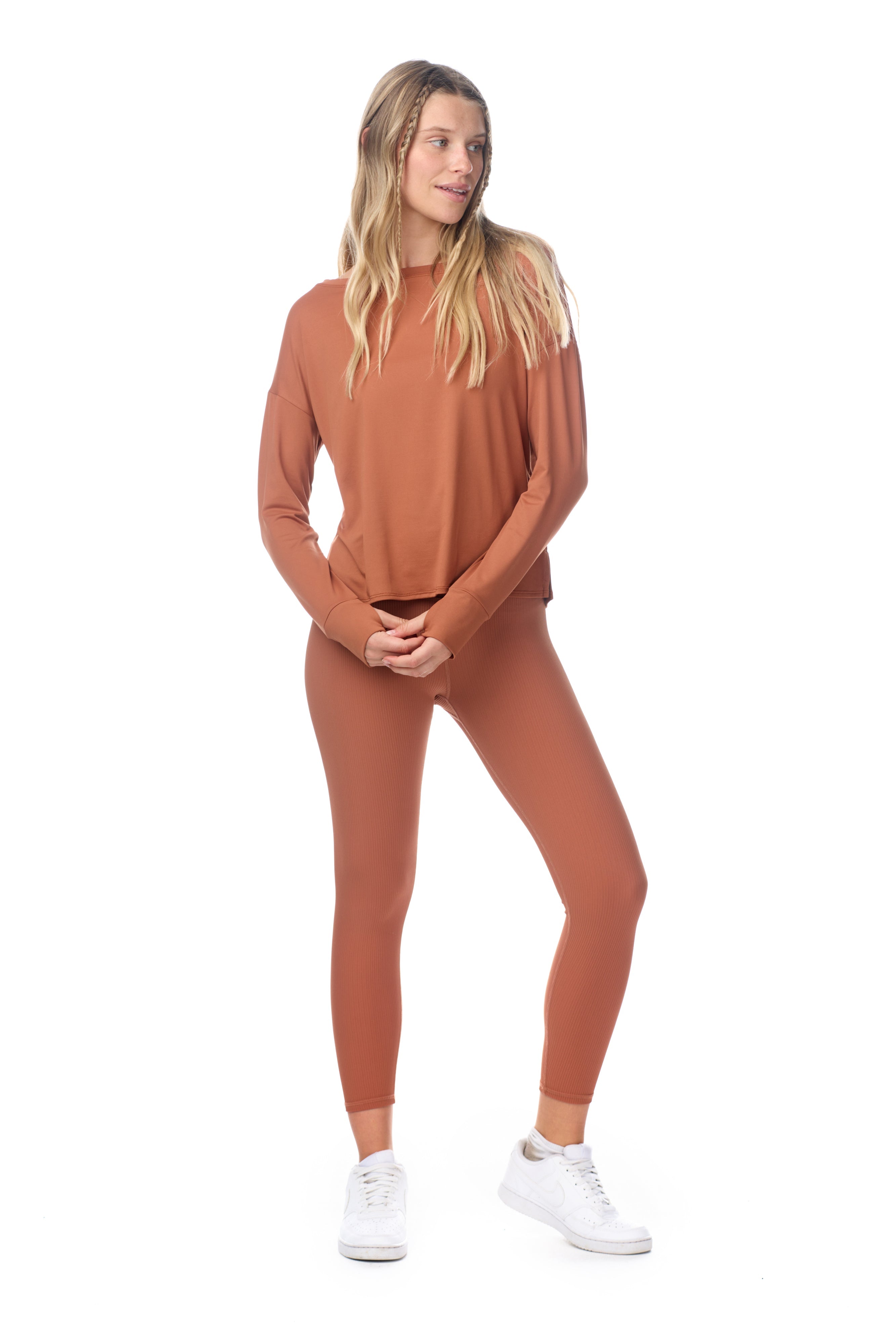 Haut à manches longues Canyon en jersey