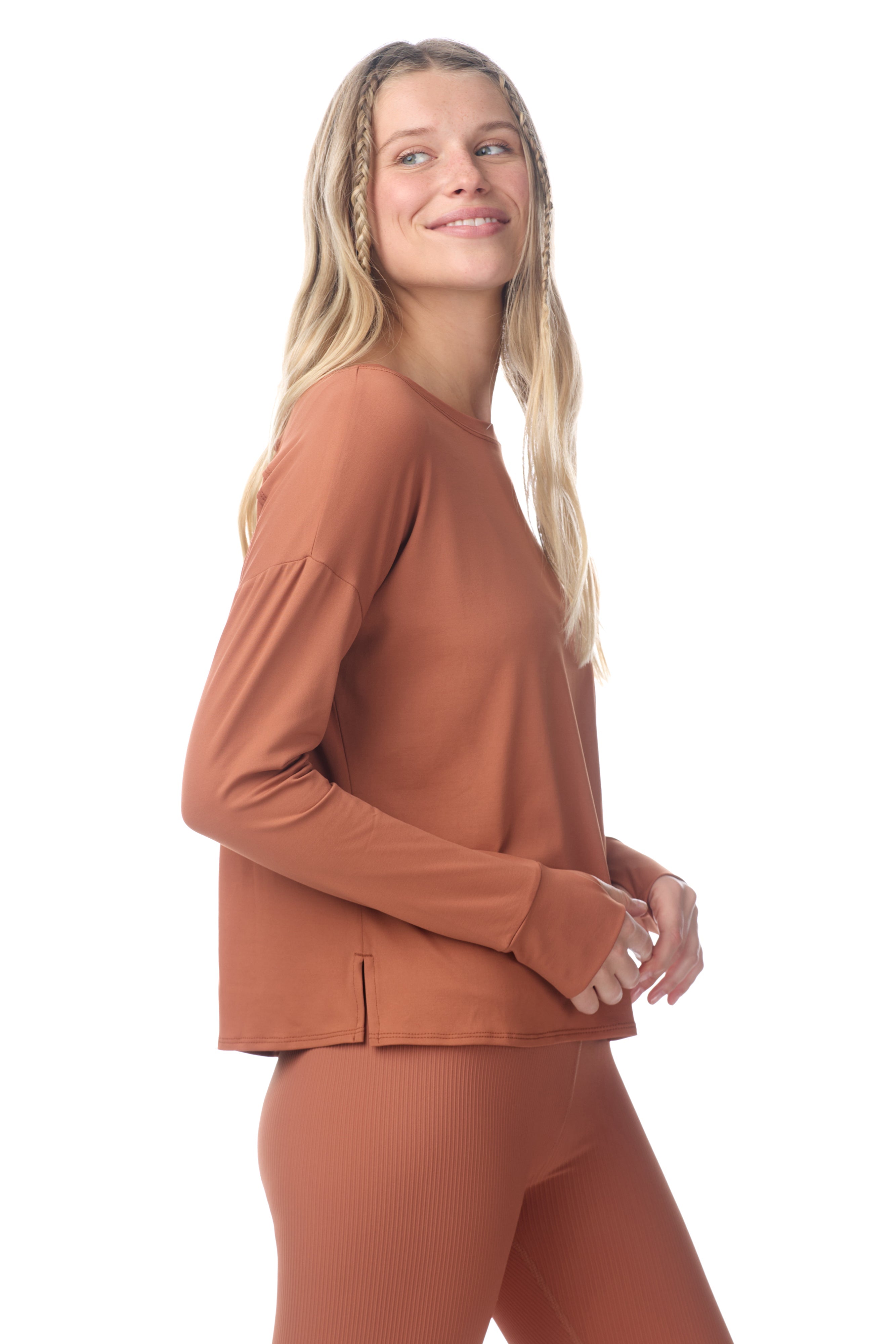 Haut à manches longues Canyon en jersey