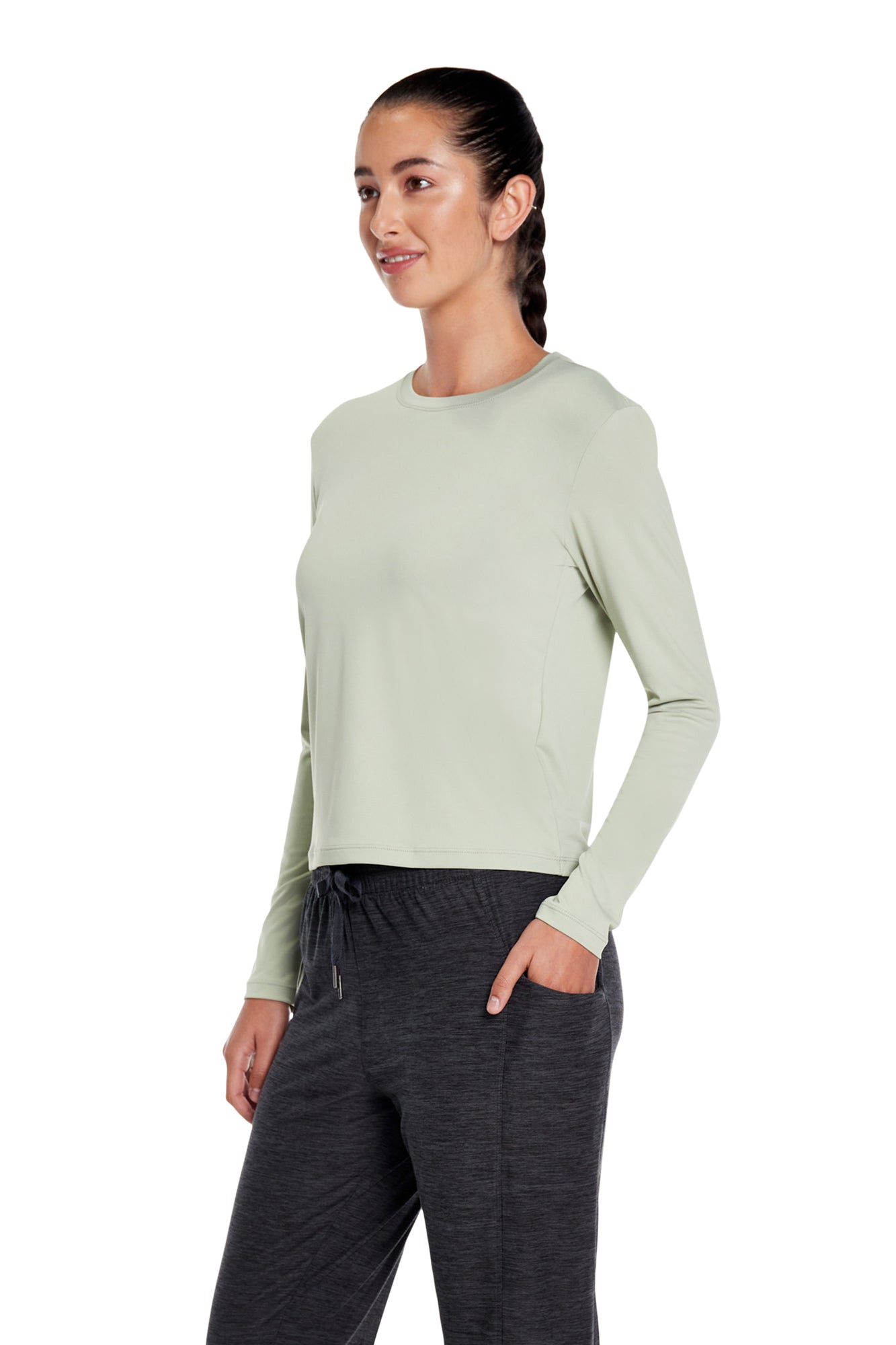 Willow Long-Sleeve Crewneck Top