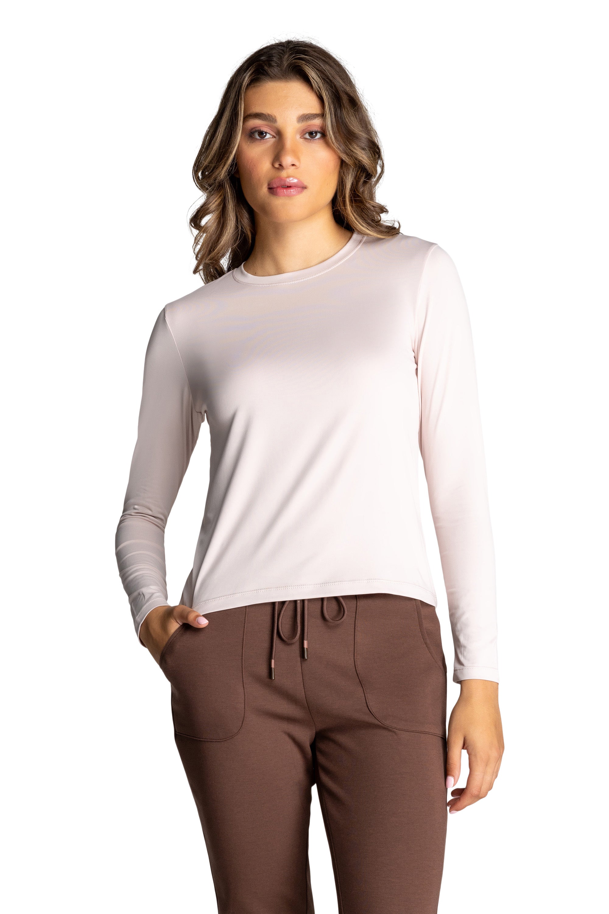 Willow Long-Sleeve Crewneck Top