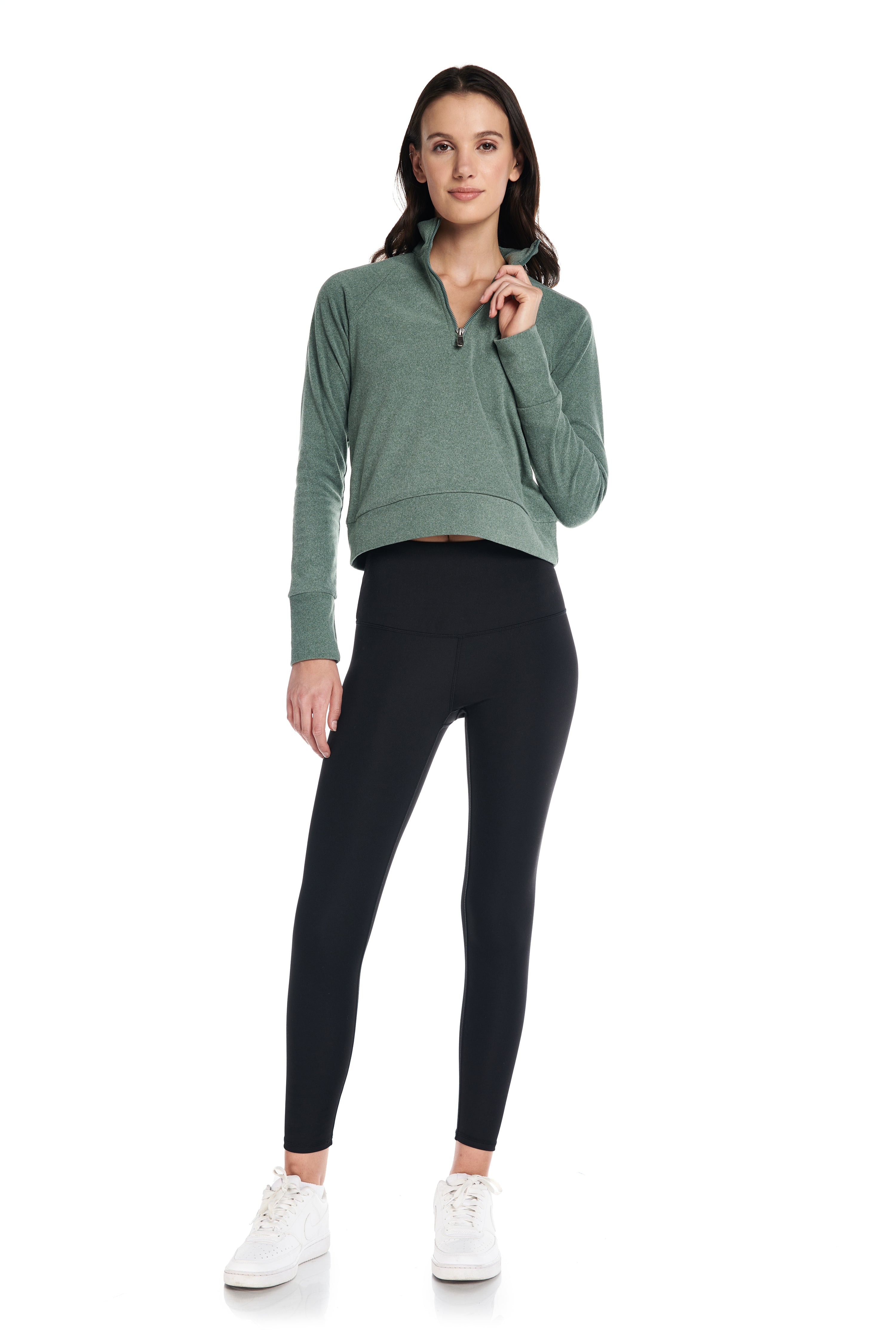 Pull Aspen à manches longues et fermeture éclair ¼