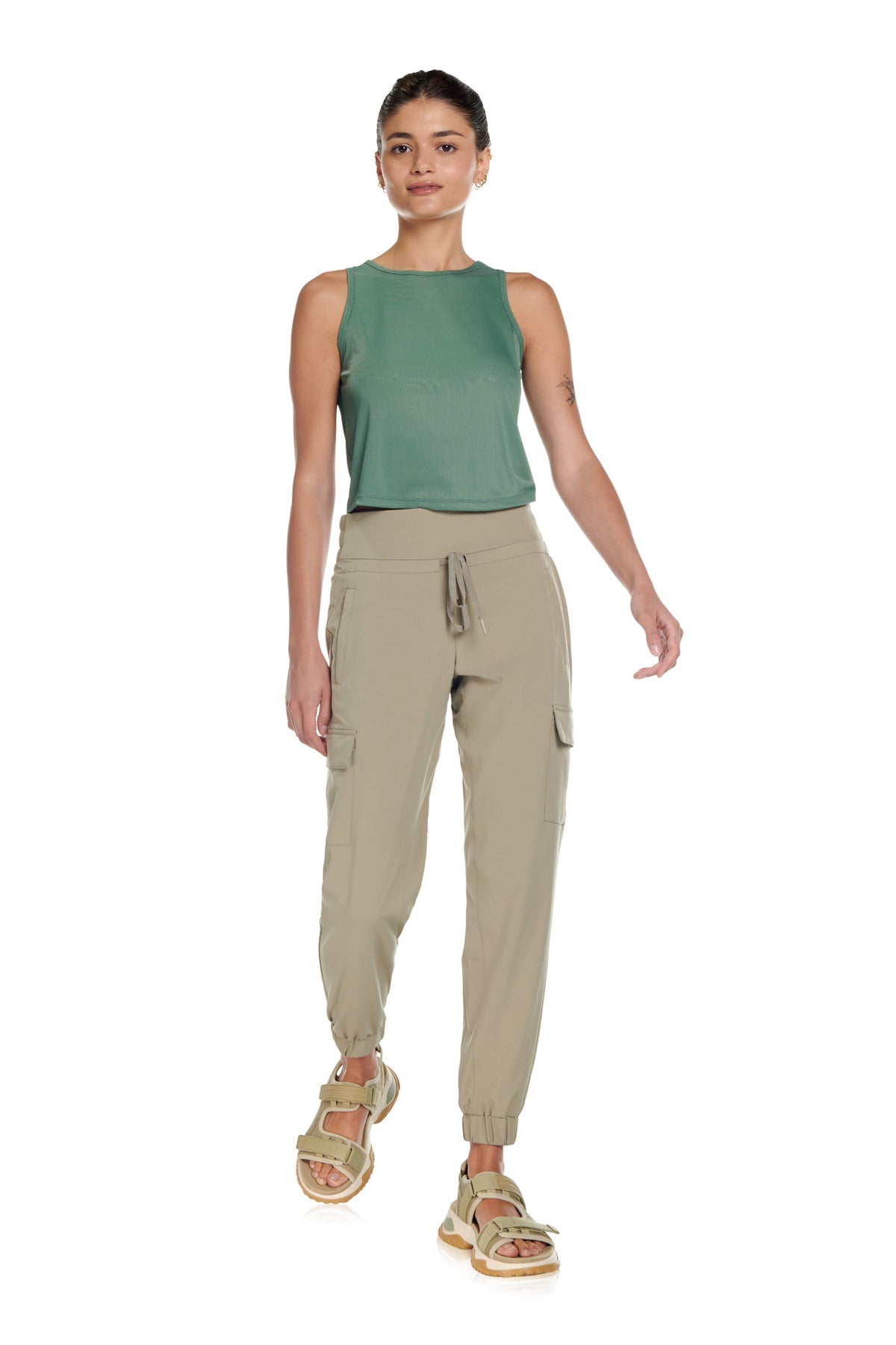 Pantalon cargo tissé