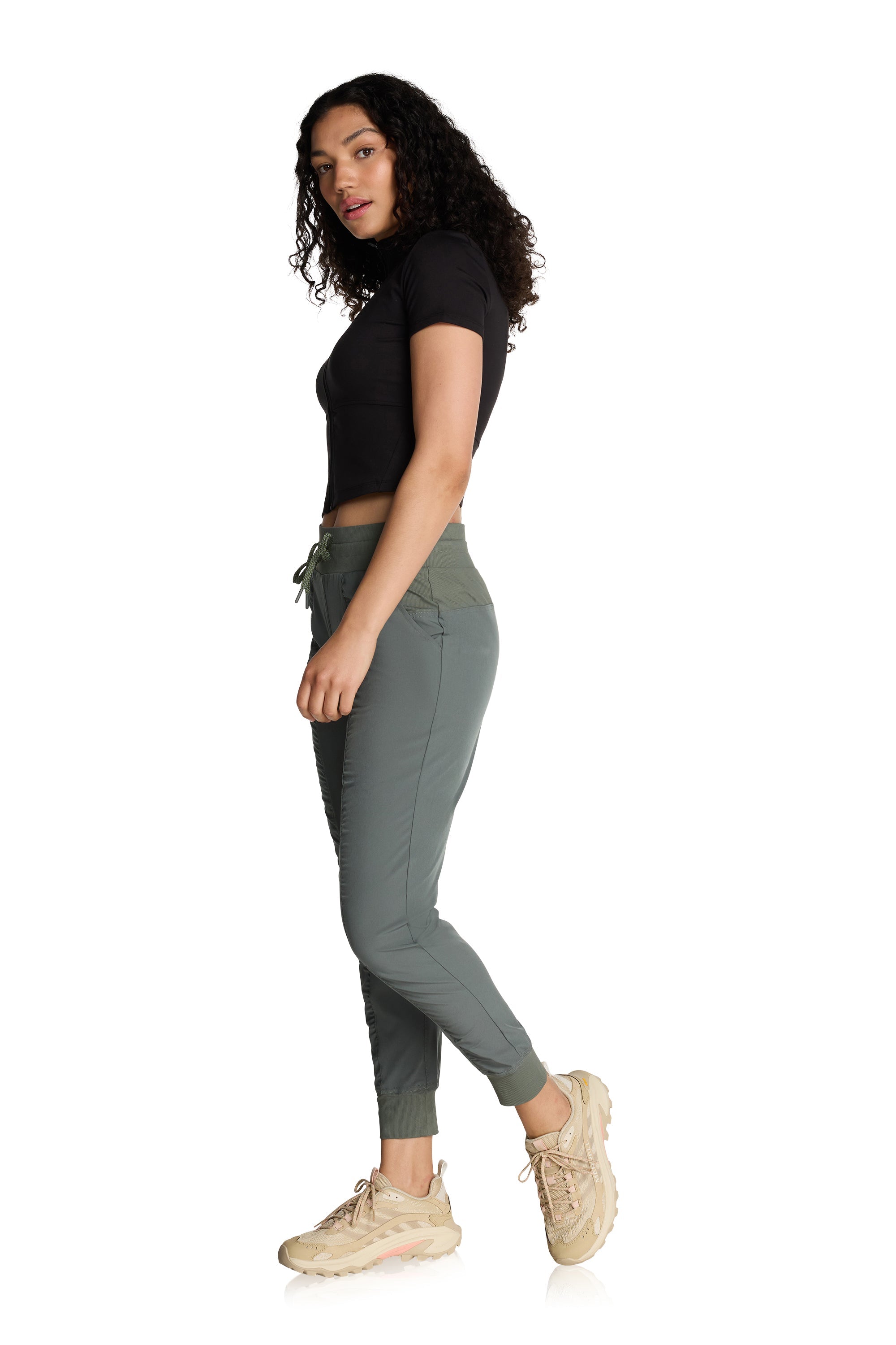 Pantalon à ourlet côtelé ComfortFlex