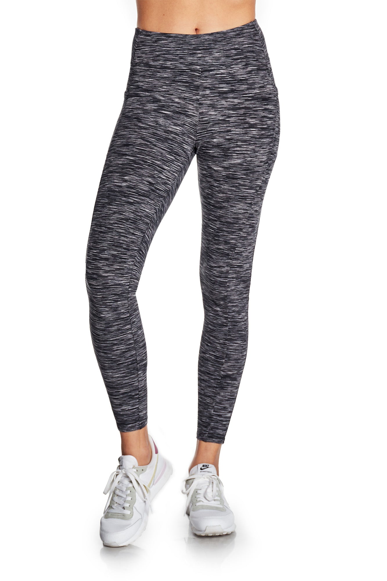 Kyodan Womens Space Dye High-Waist Double Brushed Leggings